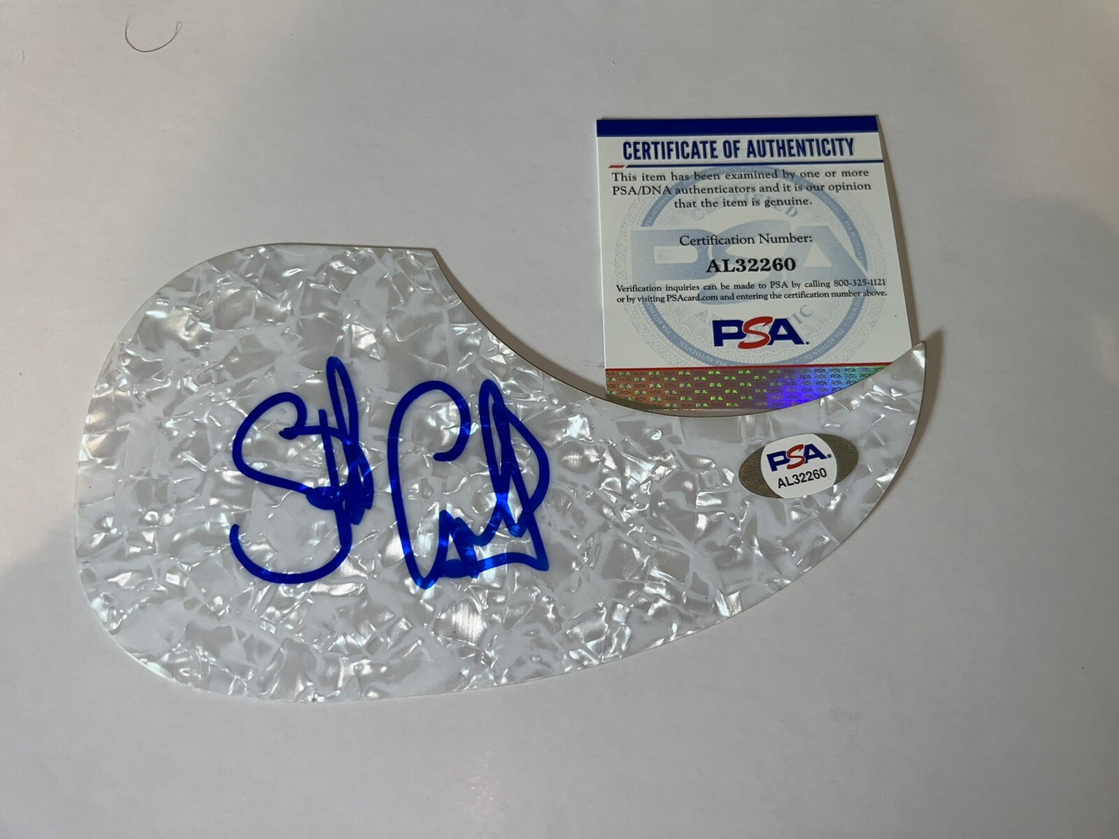 Stewart Copeland Signed Acoustic Pickguard Legendary Drummer Police PSA/DNA #2