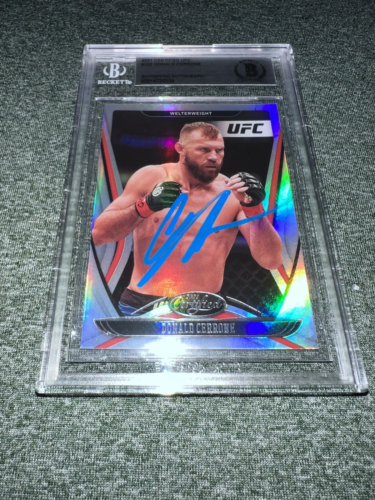 Donald Cerrone Signed 2021 Certified Trading Card “Cowboy” Beckett