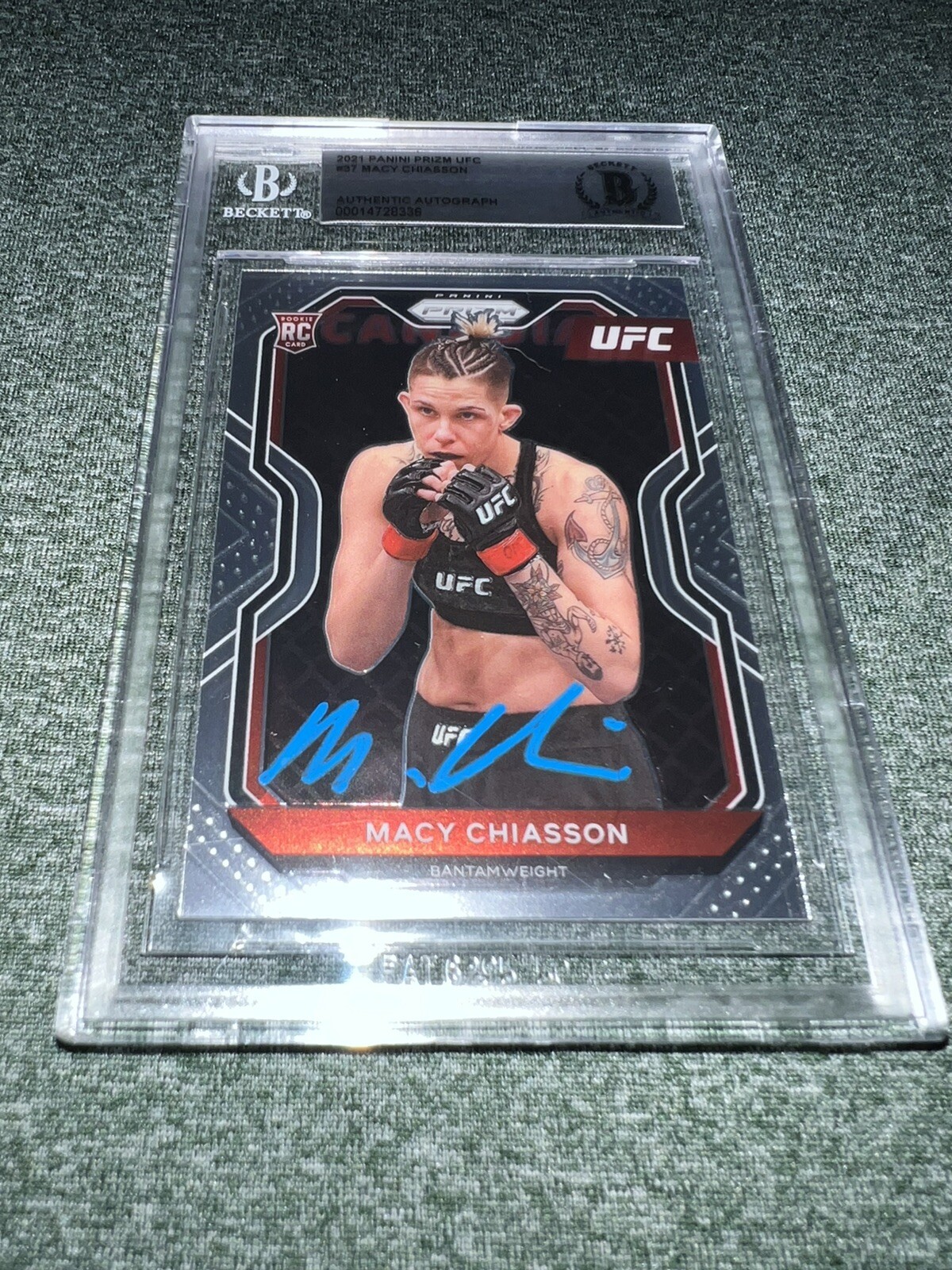 Macy Chiasson Signed 2021 Panini Prizm Trading Card Beckett