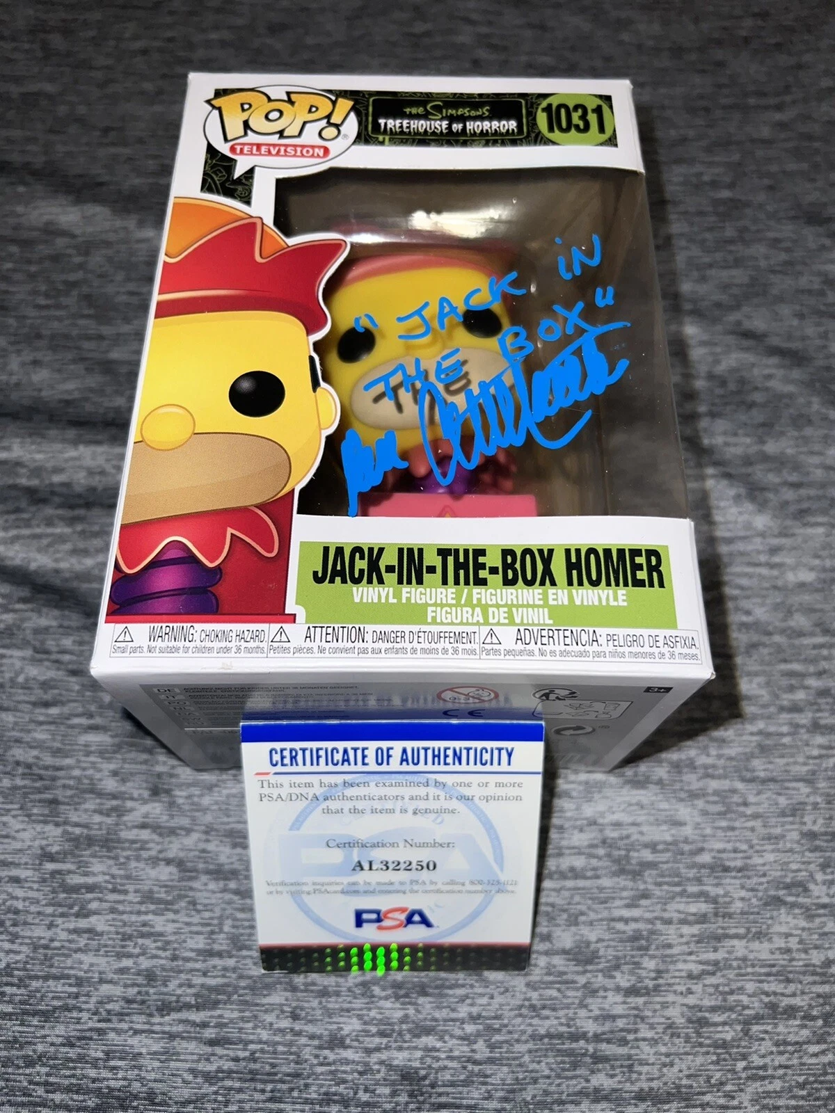 Dan Castellaneta Signed Official Jack In The Box Homer Funko Pop Figure PSA/DNA