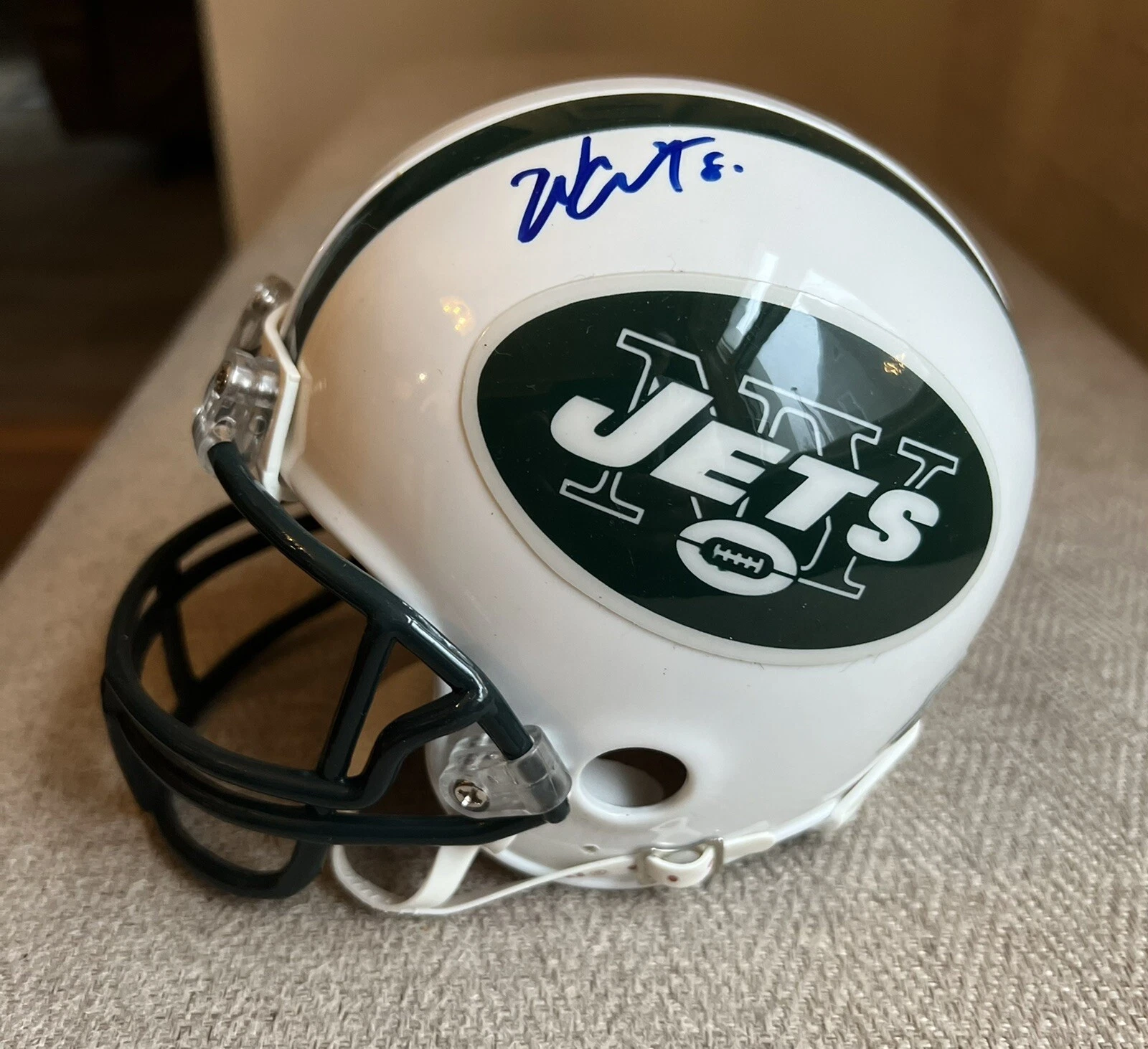 Wayne Chrebet SIGNED Autographed Official Ridell Mini Helmet NY JETS W Proof