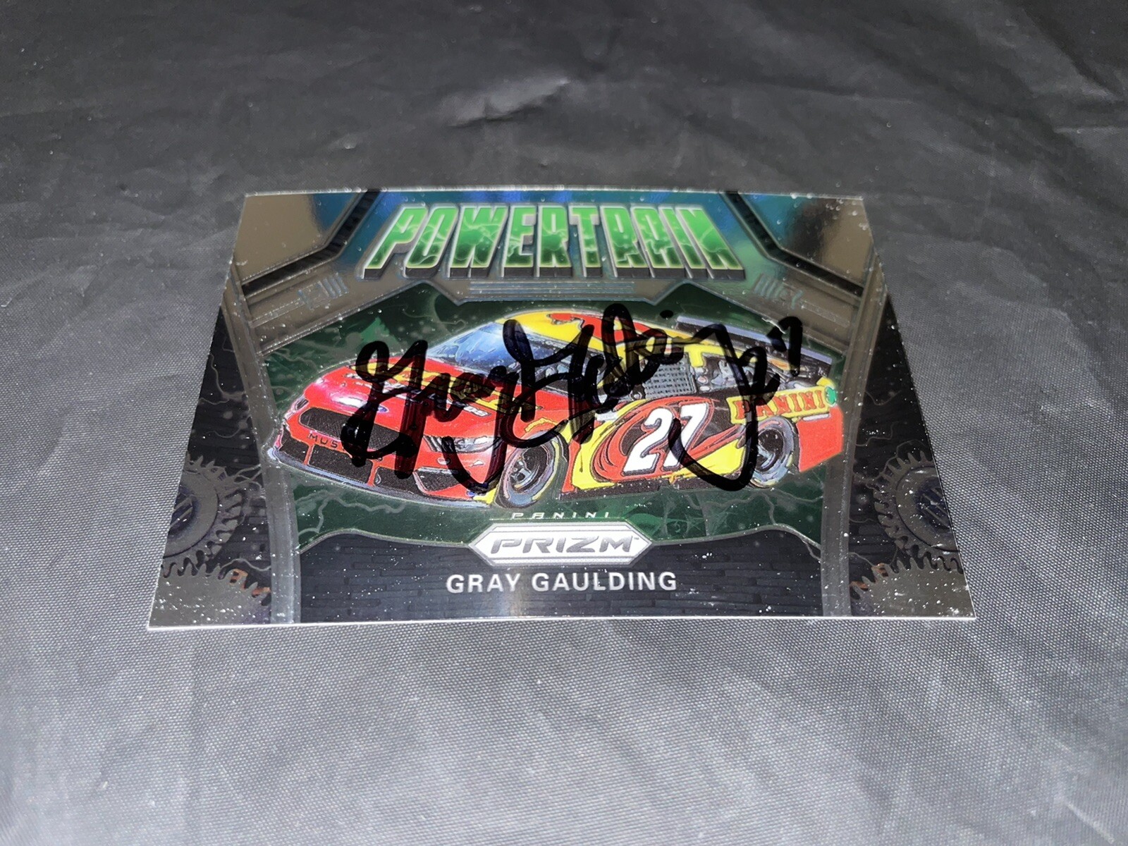 Gray Gaulding Signed 2020 Panini Prizm Powertrain Racing Trading Card NASCAR