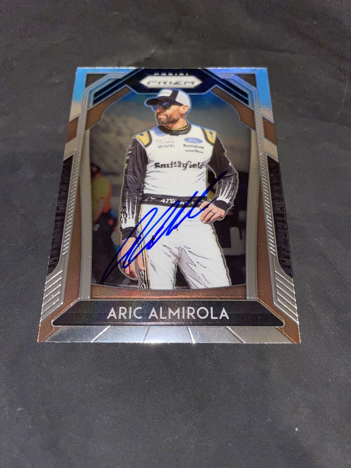 ARIC ALMIROLA SIGNED 2020 PANINI PRIZM RACING TRADING CARD NASCAR COLLECTIBLE MEMORABILIA
