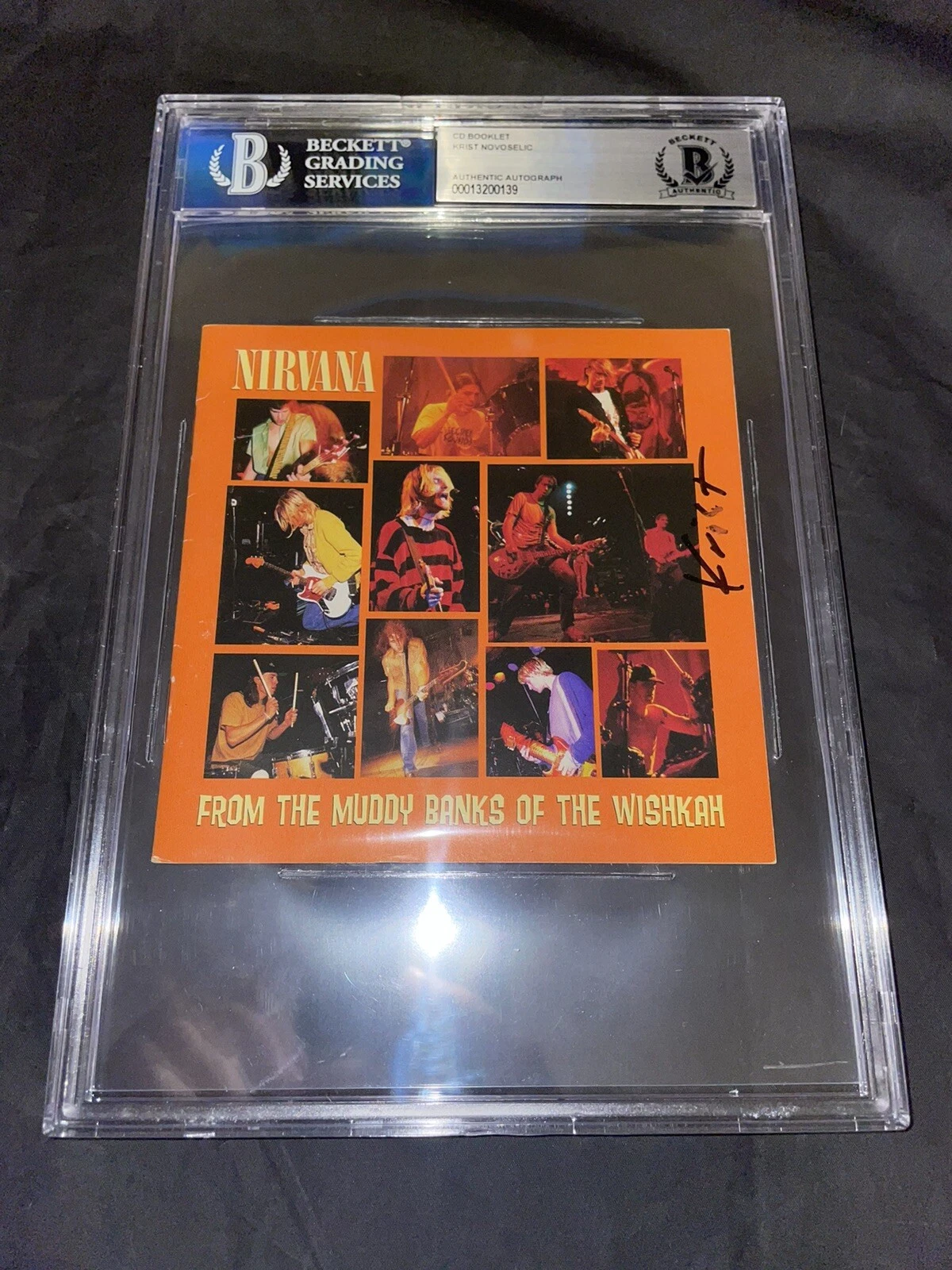 Krist Novoselic Signed From The Muddy Banks Of The Wishkah CD Booklet Beckett