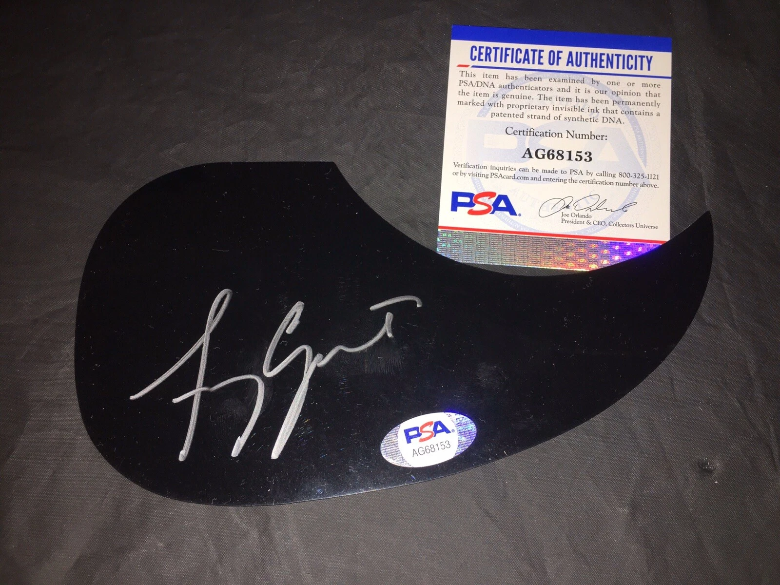 Amy Grant Signed Acoustic Pickguard “Unguarded” “Lean On Me” PSA/DNA #8