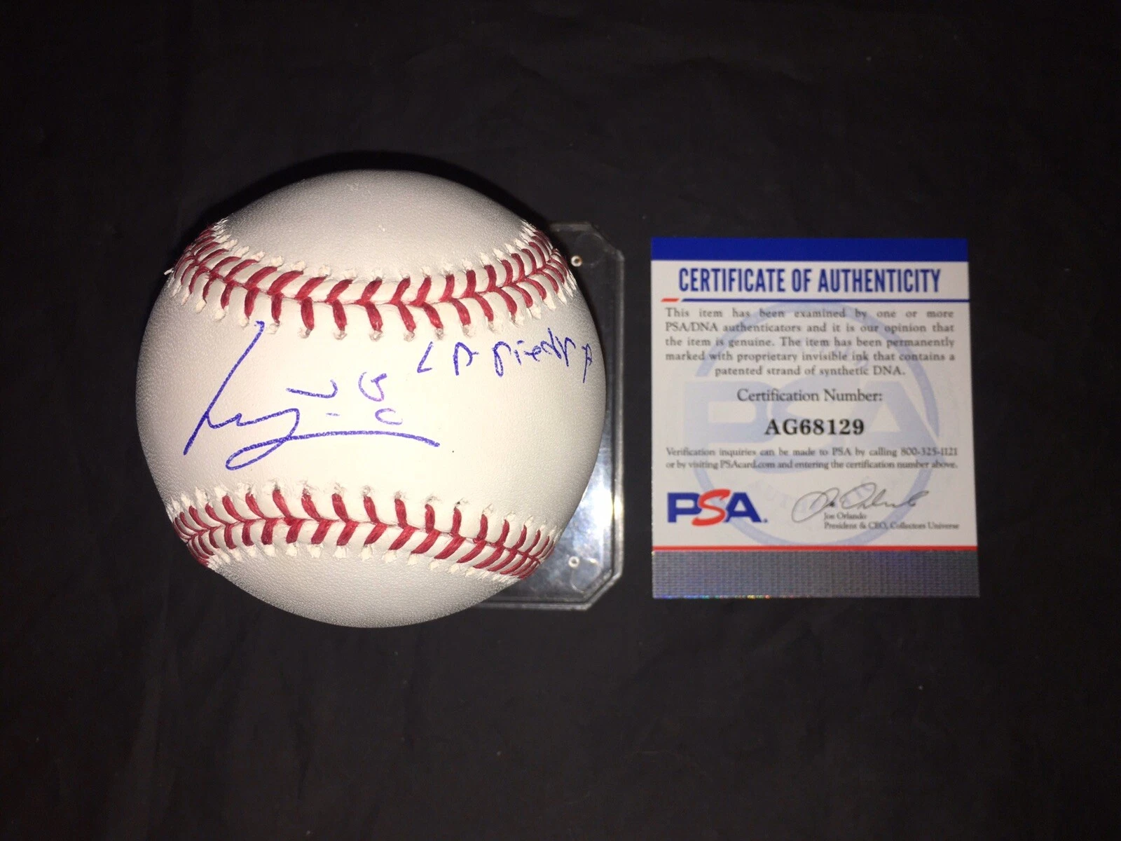 Luis Castillo Signed Official Major League Baseball Cincinnati Reds PSA/DNA #2