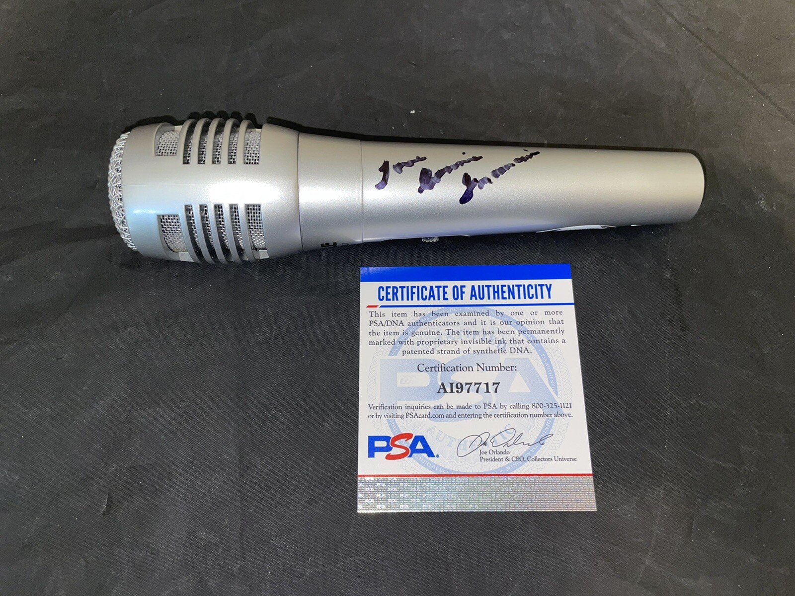 Connie Francis Signed Microphone Country Music Superstar PSA/DNA