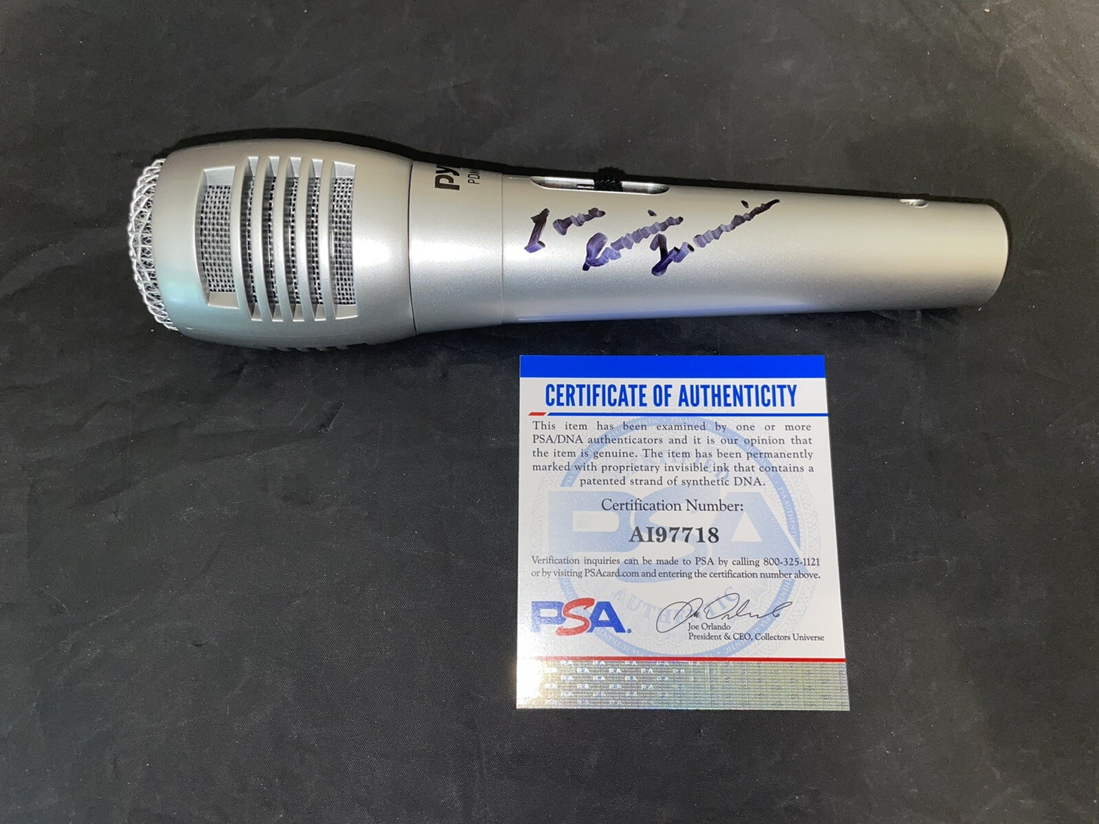 Connie Francis Signed Microphone Country Music Superstar PSA/DNA #2