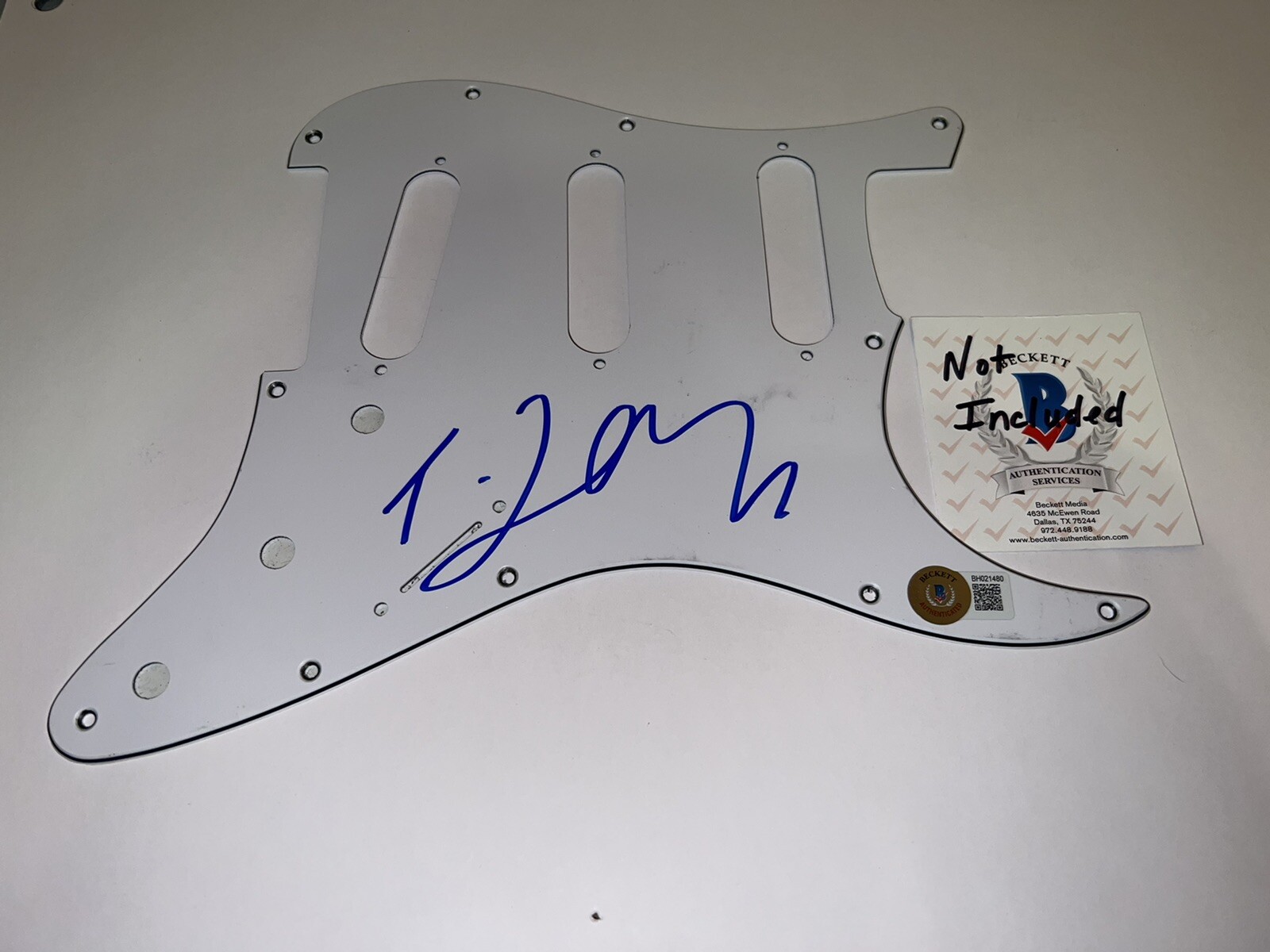 Tory Lanez Signed Stratocaster Pickguard World Famous Rapper Beckett