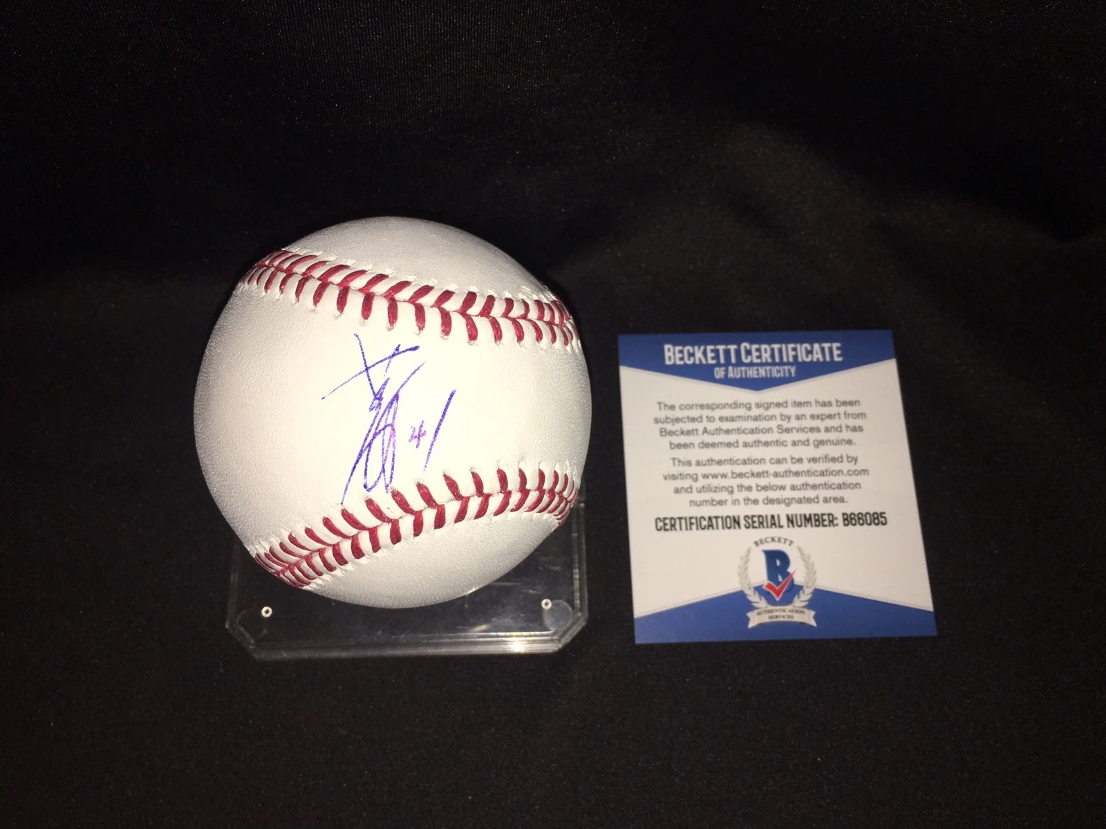 Kodai Senga Signed Official Major League Baseball Fukuoka SoftBank Hawks Beckett