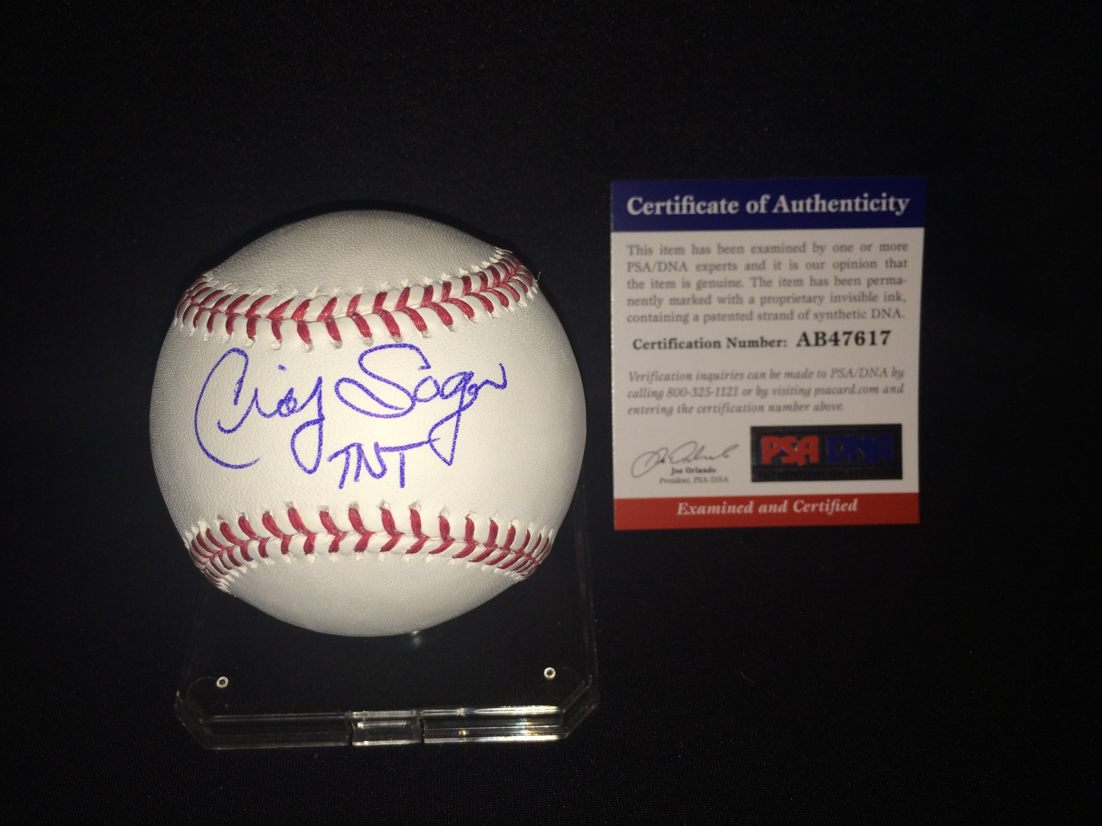 Craig Sager Signed/Auto Major League Baseball TNT Reporter PSA/DNA