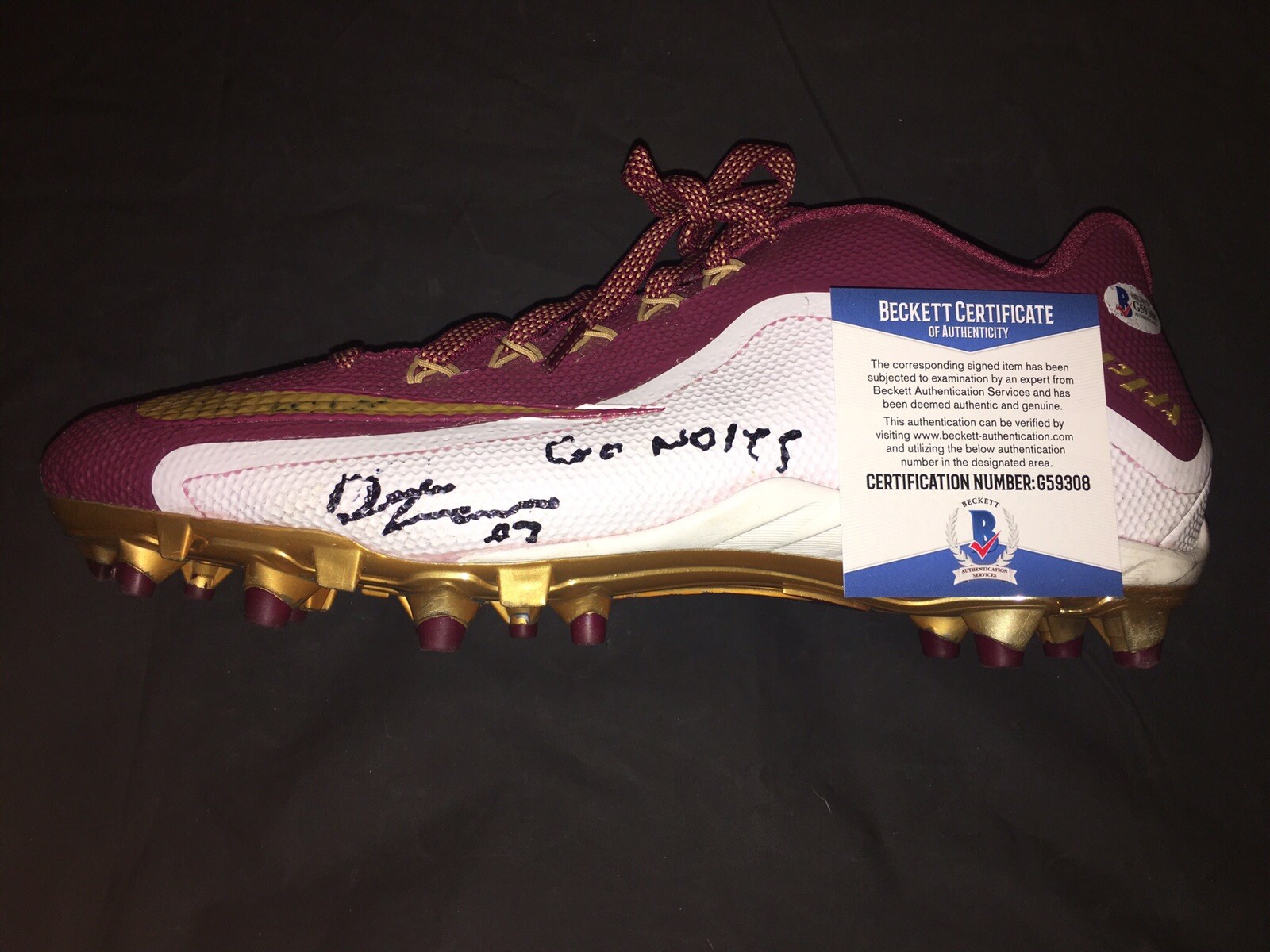 Derwin James Signed Team Issued Florida State Seminoles Cleat Beckett #2