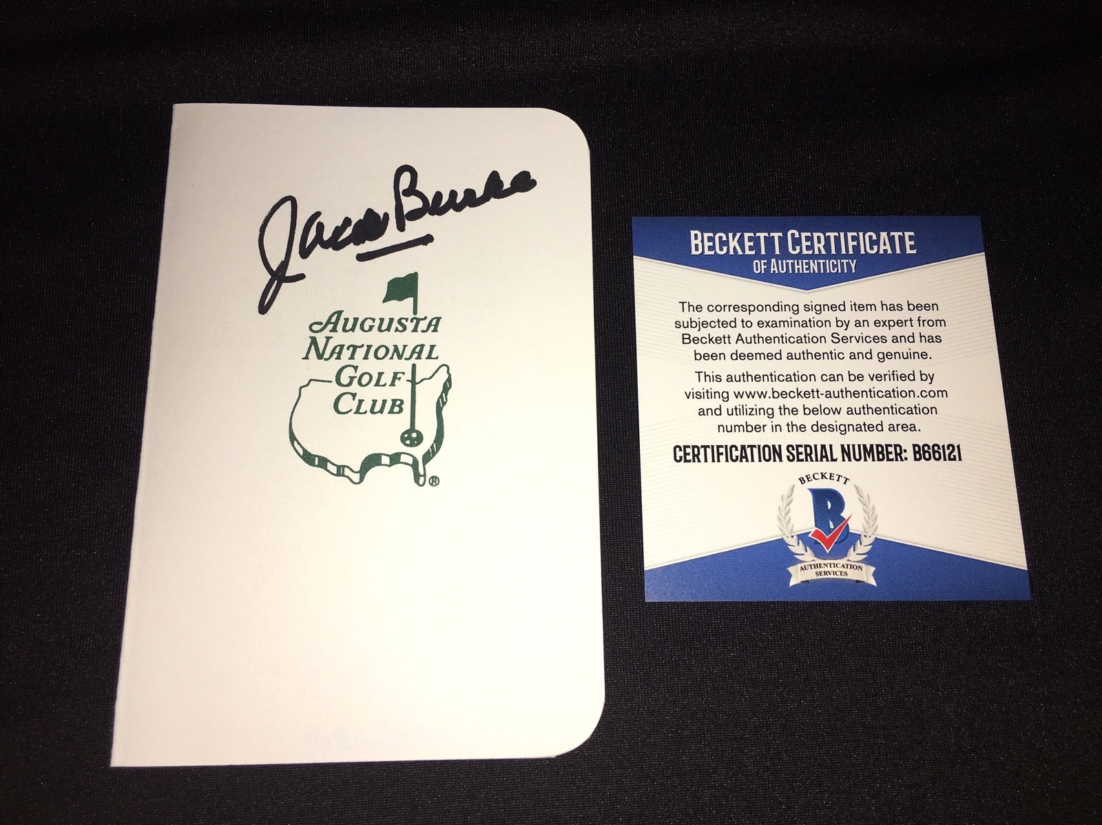 Jack Burke Signed/Auto Masters Scorecard 1956 Masters Champion Beckett