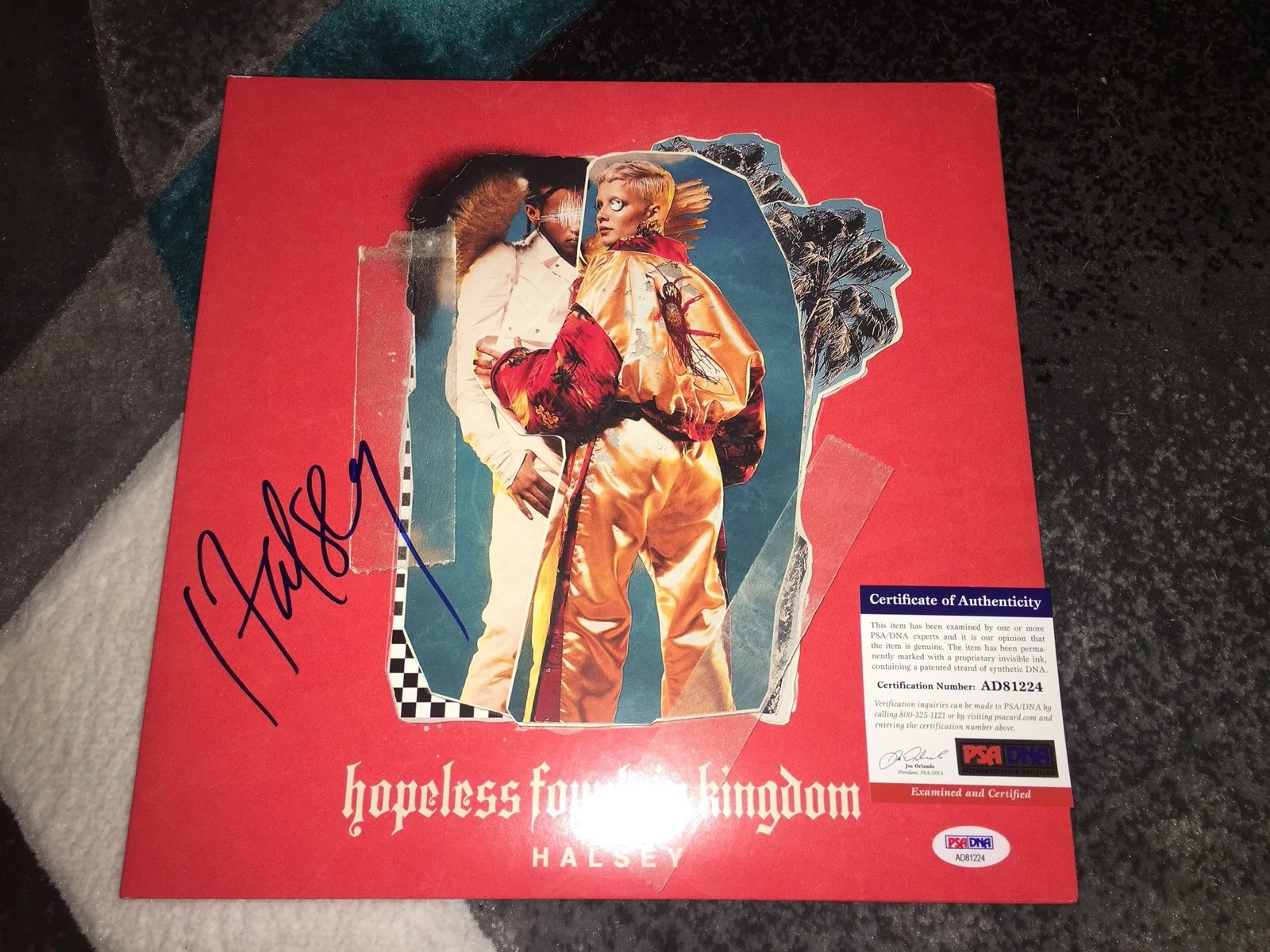 Halsey Signed Hopeless Fountain Kingdom Vinyl Album Now Or Never Bad At Love PSA