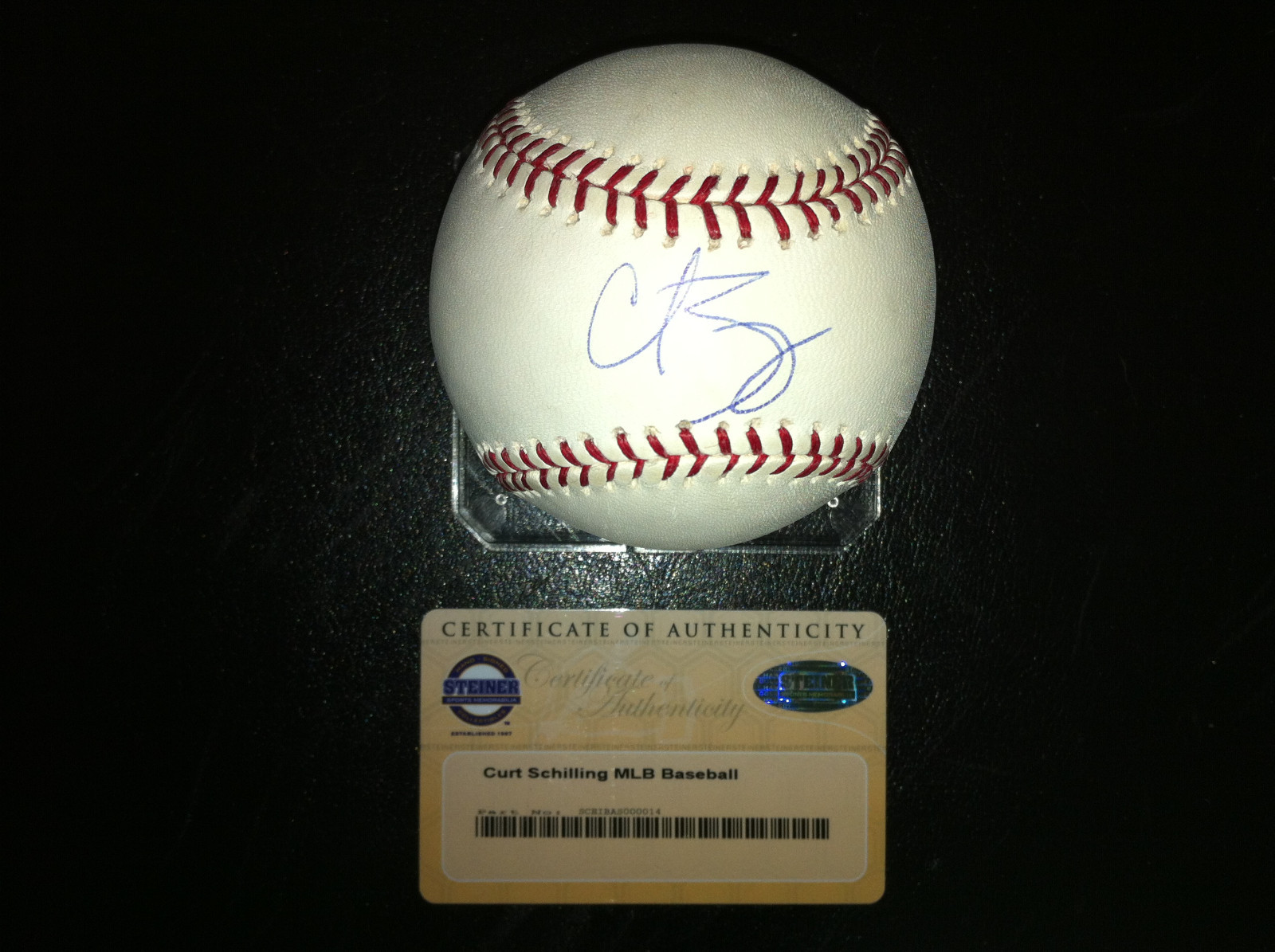 Curt Schilling Signed/Auto Major League Baseball Dbacks Red Sox Steiner Auth