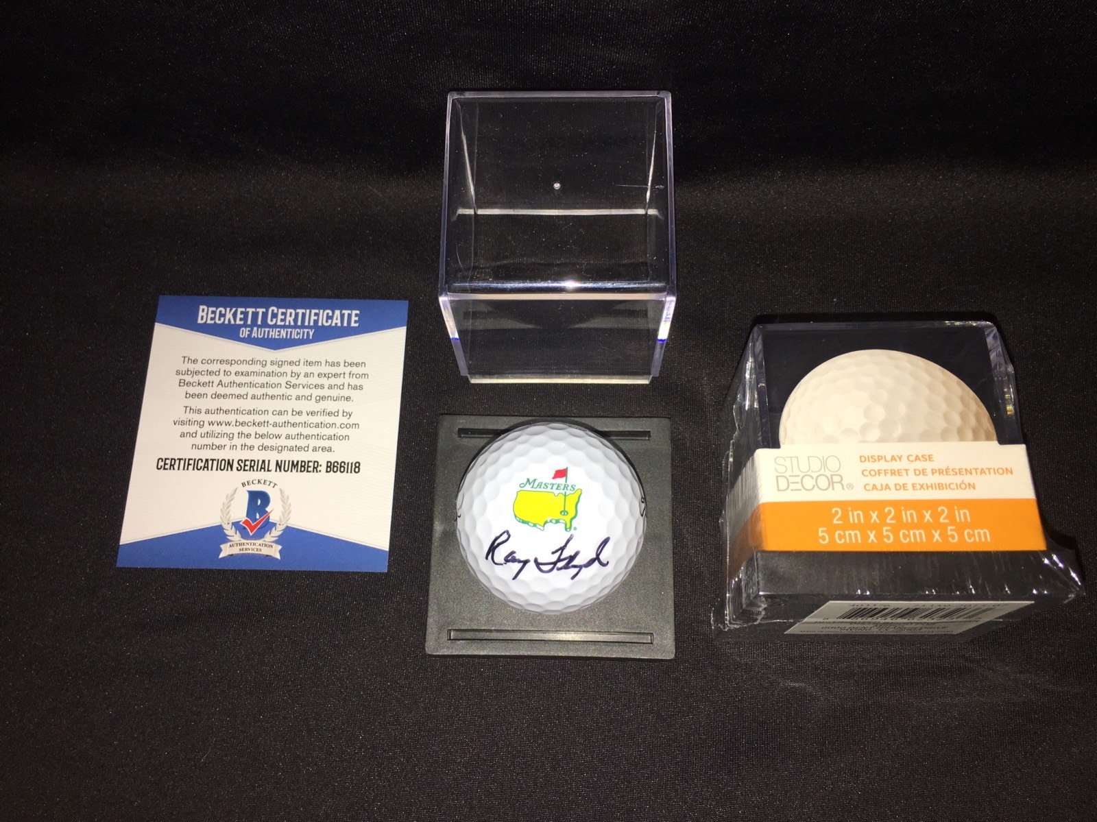 Ray Floyd Signed Official Masters Golf Ball 1976 Champ Beckett