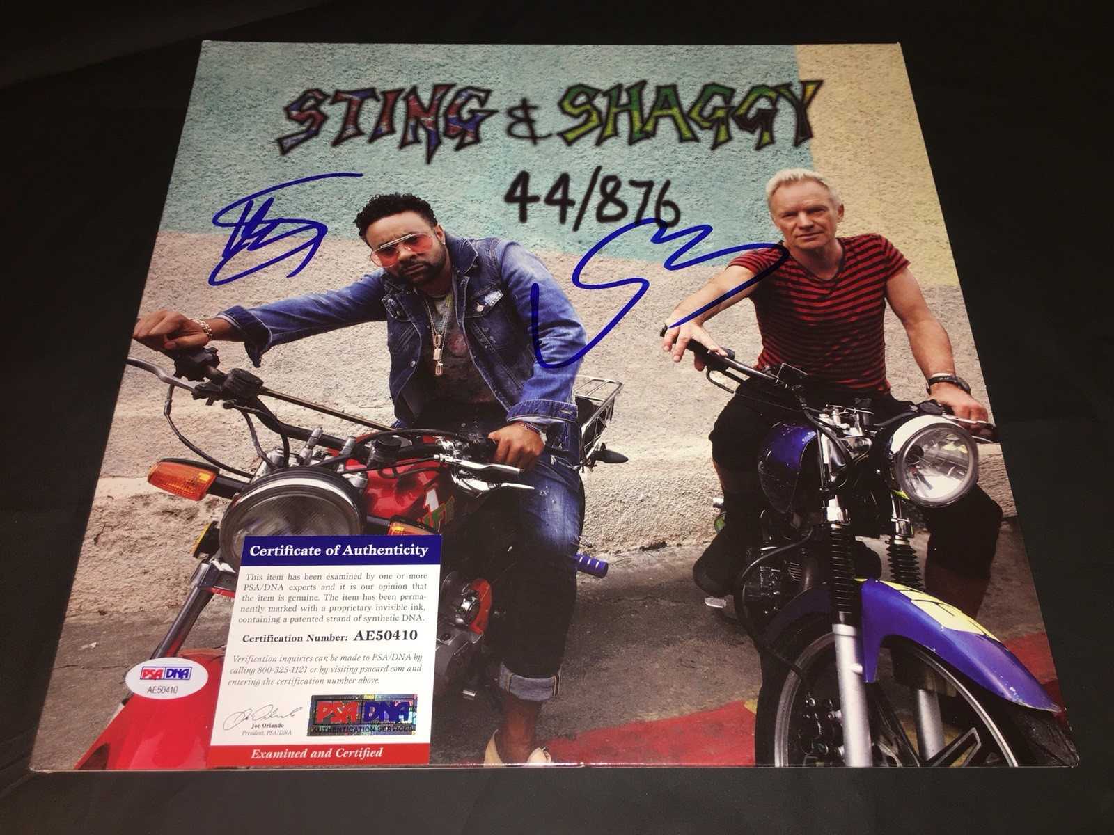 Sting And Shaggy Signed 44/876 Vinyl New Tour Together The Police PSA/DNA #3
