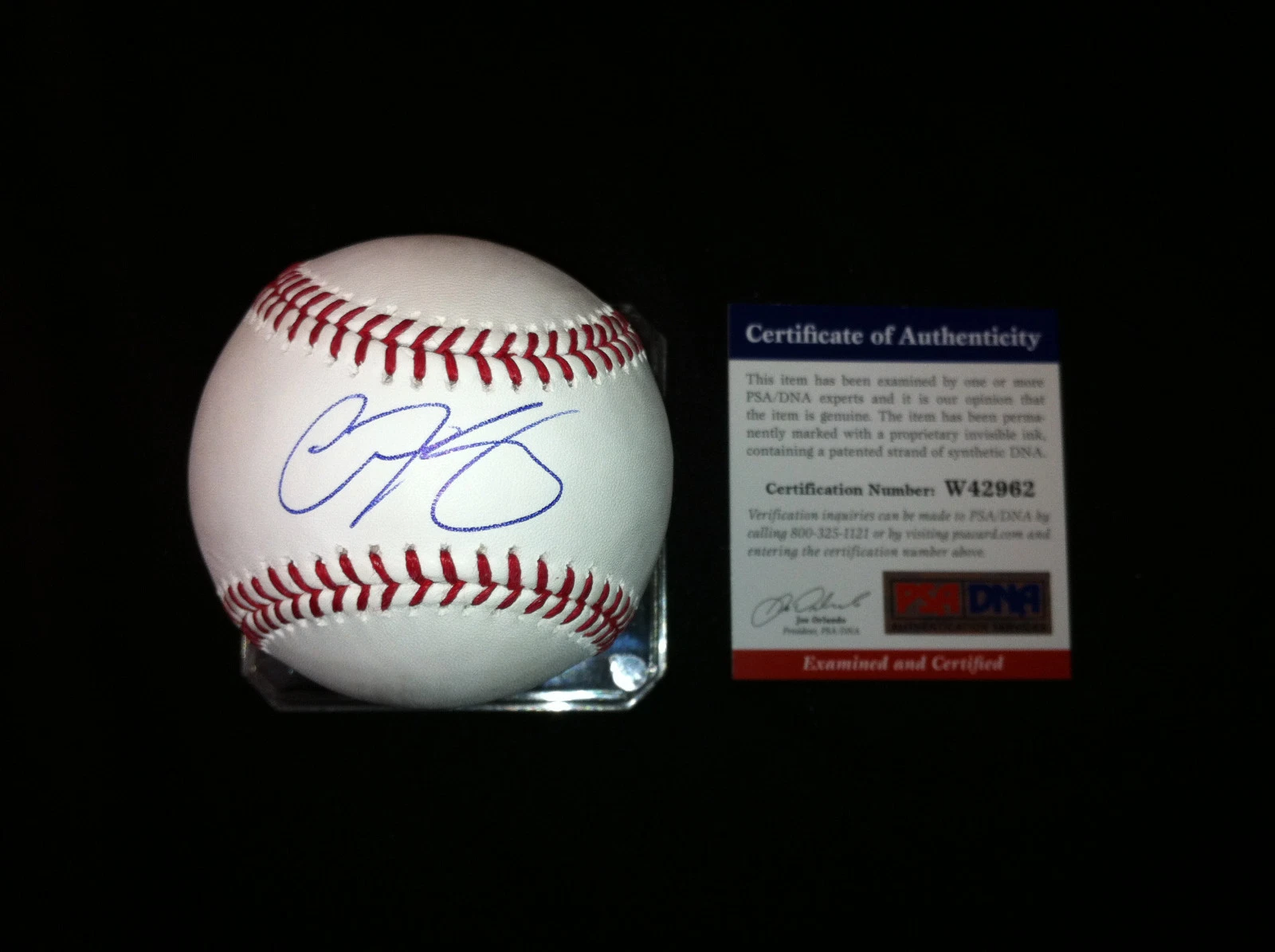 Oscar Tavares Signed/Auto Major League Baseball St Louis Cardinals Prospect PSA