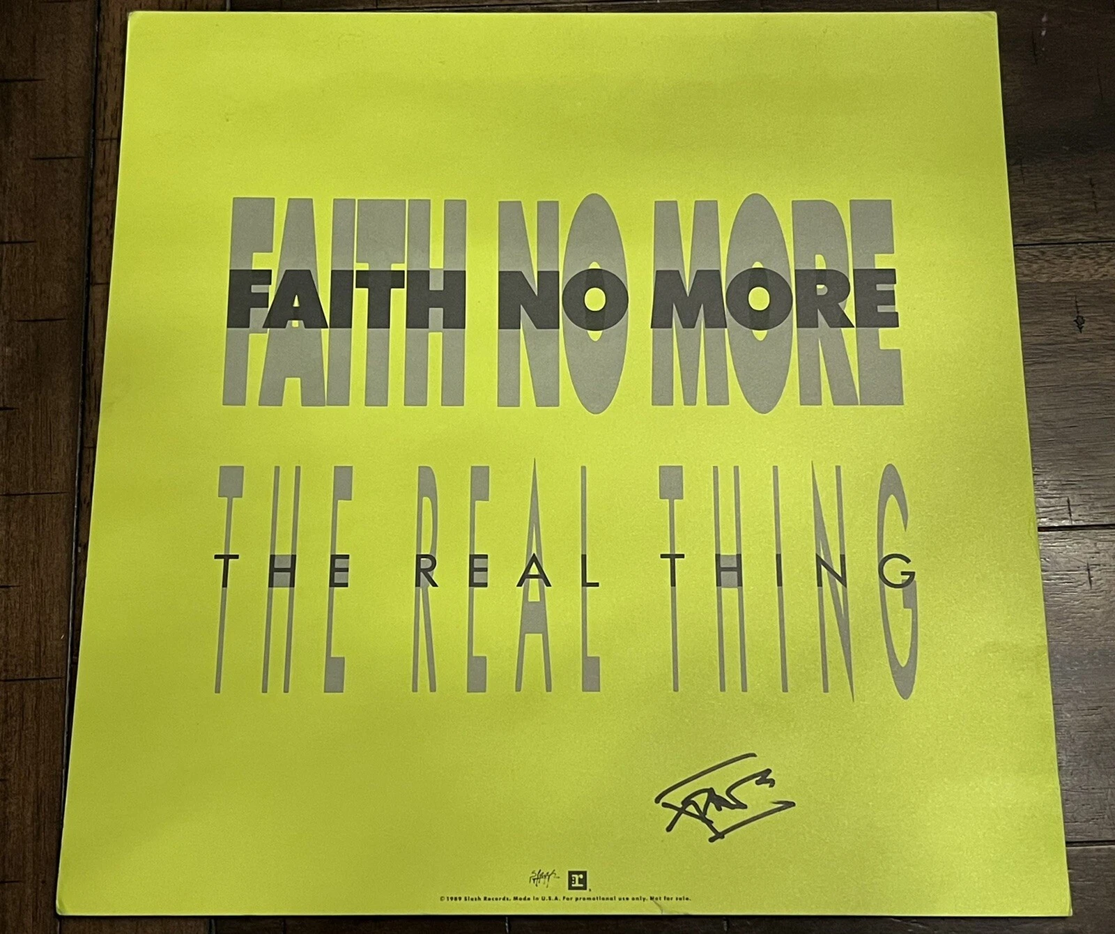 Faith No More Autographed Signed 12” Album Flat Mike Patton The Real Thing Proof