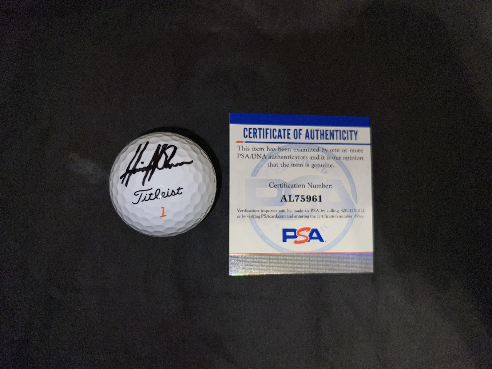 Henrik Stenson Signed Titleist Velocity Golf Ball LIV Golf Superstar PSA/DNA