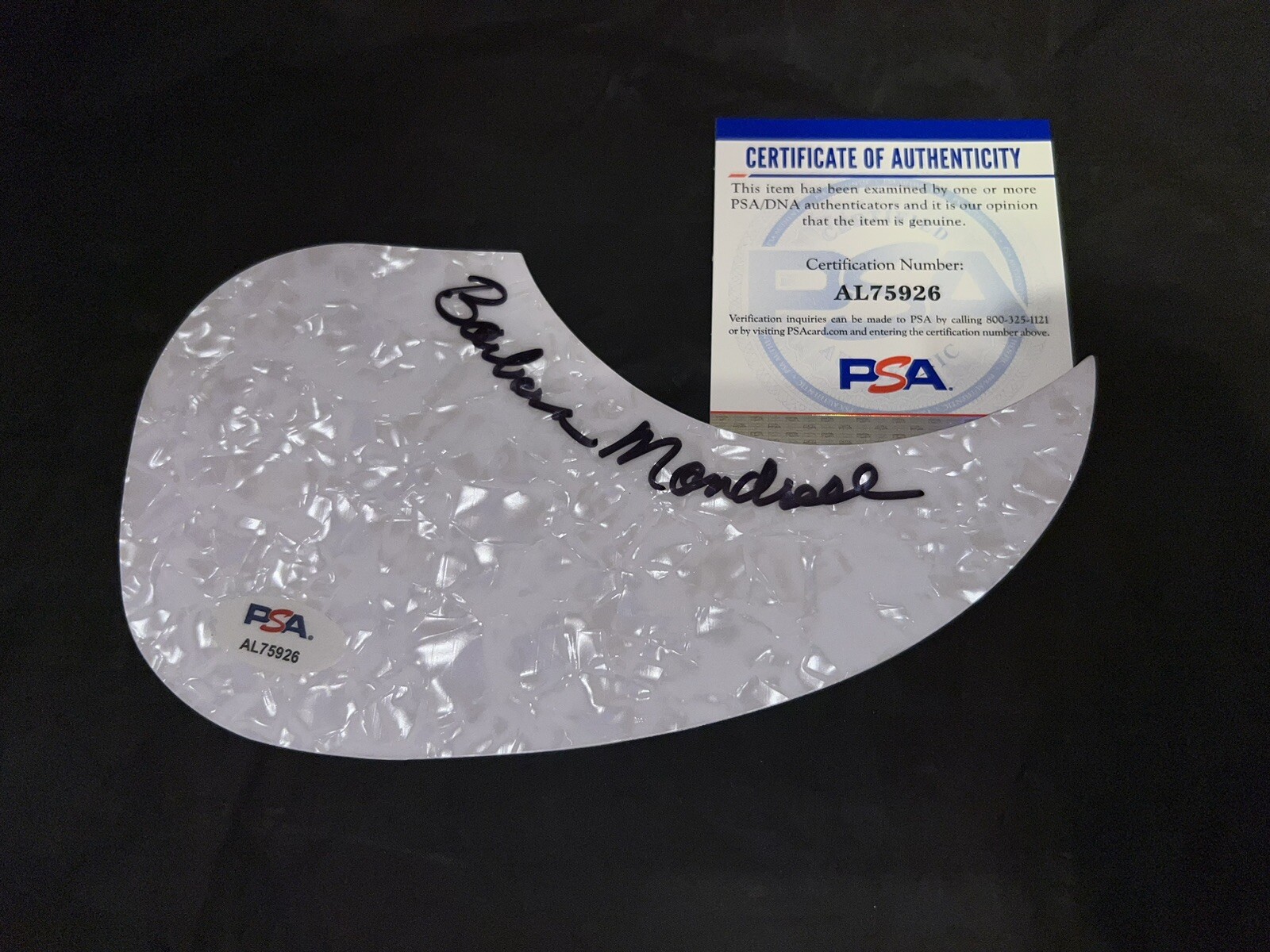 Barbara Mandrell Signed Acoustic Pickguard Country Music Icon PSA/DNA #4
