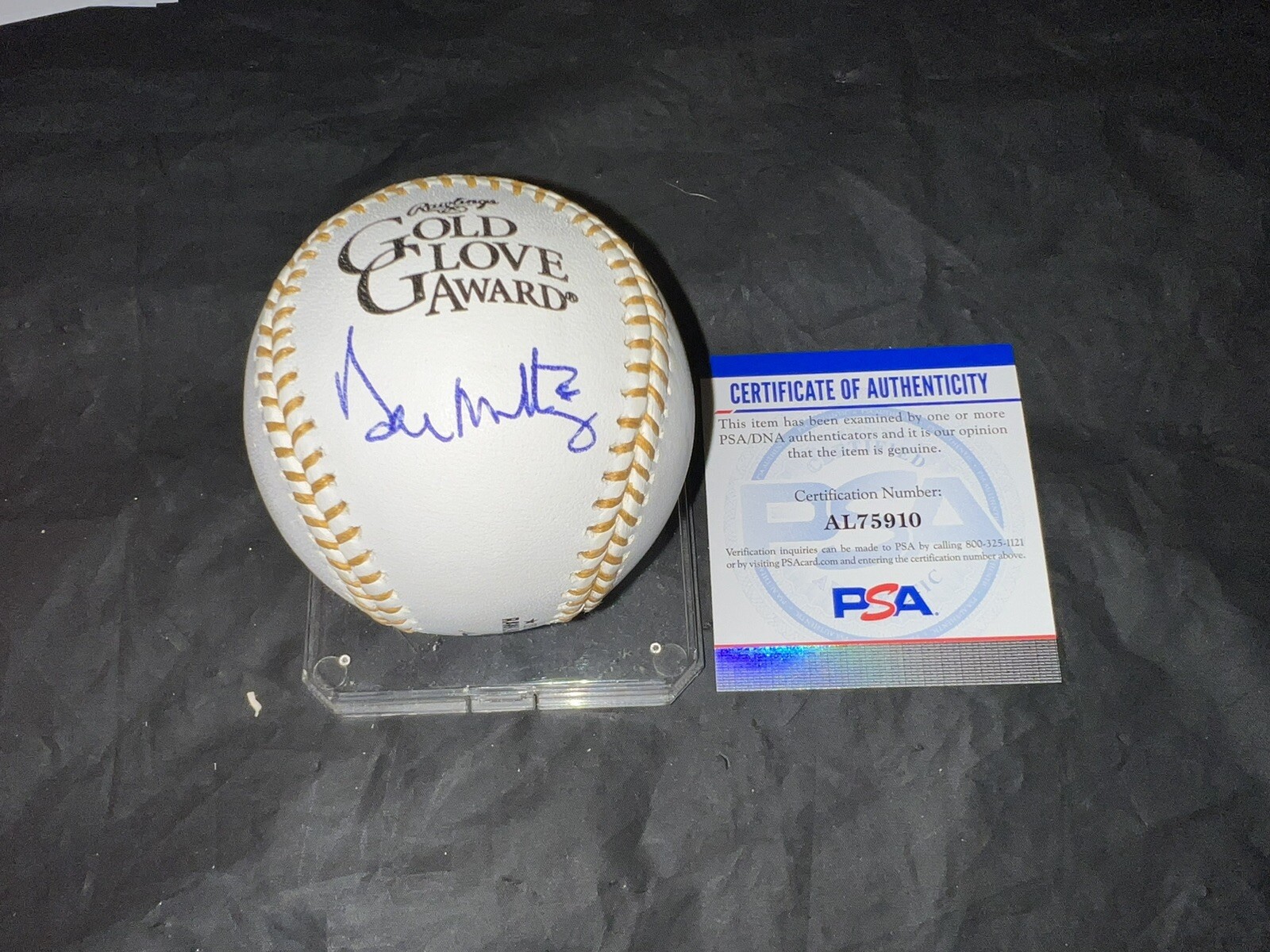 Don Mattingly Signed Gold Glove Baseball New York Yankees Legend PSA/DNA