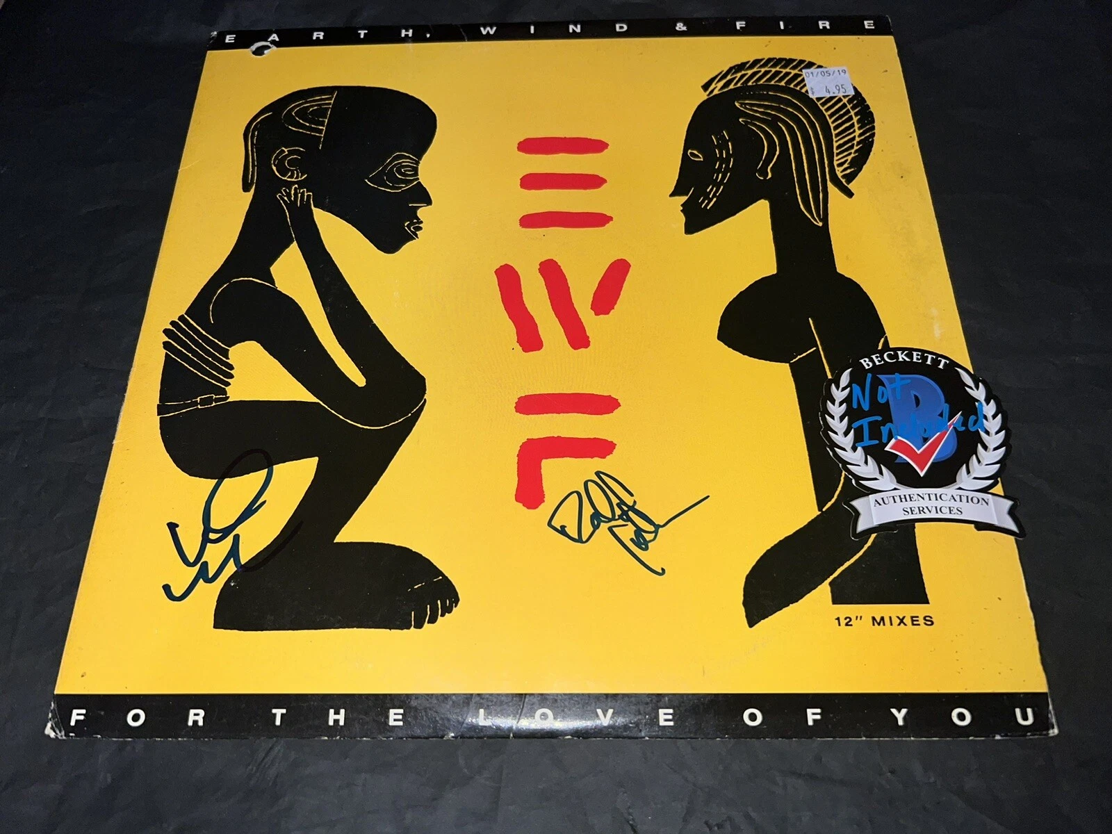 Verdine White & Ralph Johnson Signed Earth Wind And Fire Vinyl Album Beckett #2