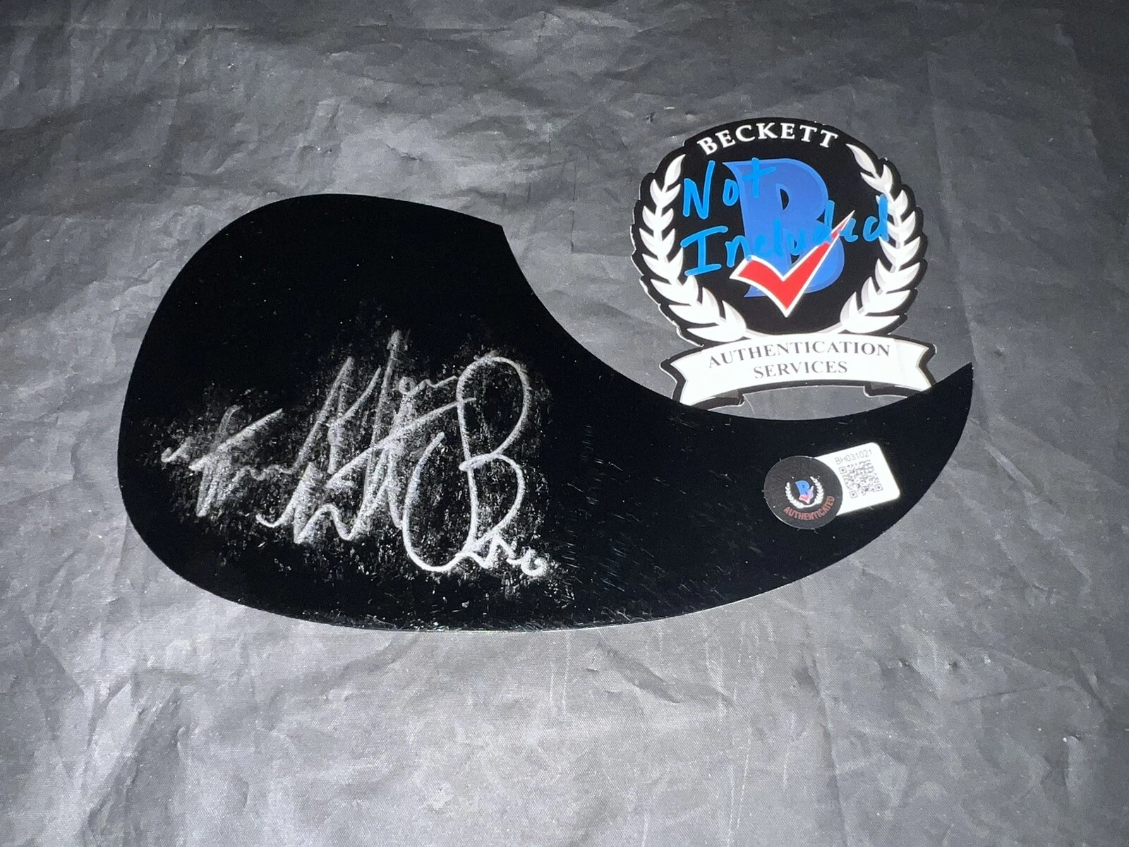 Charlie Watts Signed Acoustic Pickguard Rolling Stones Drummer Beckett #2