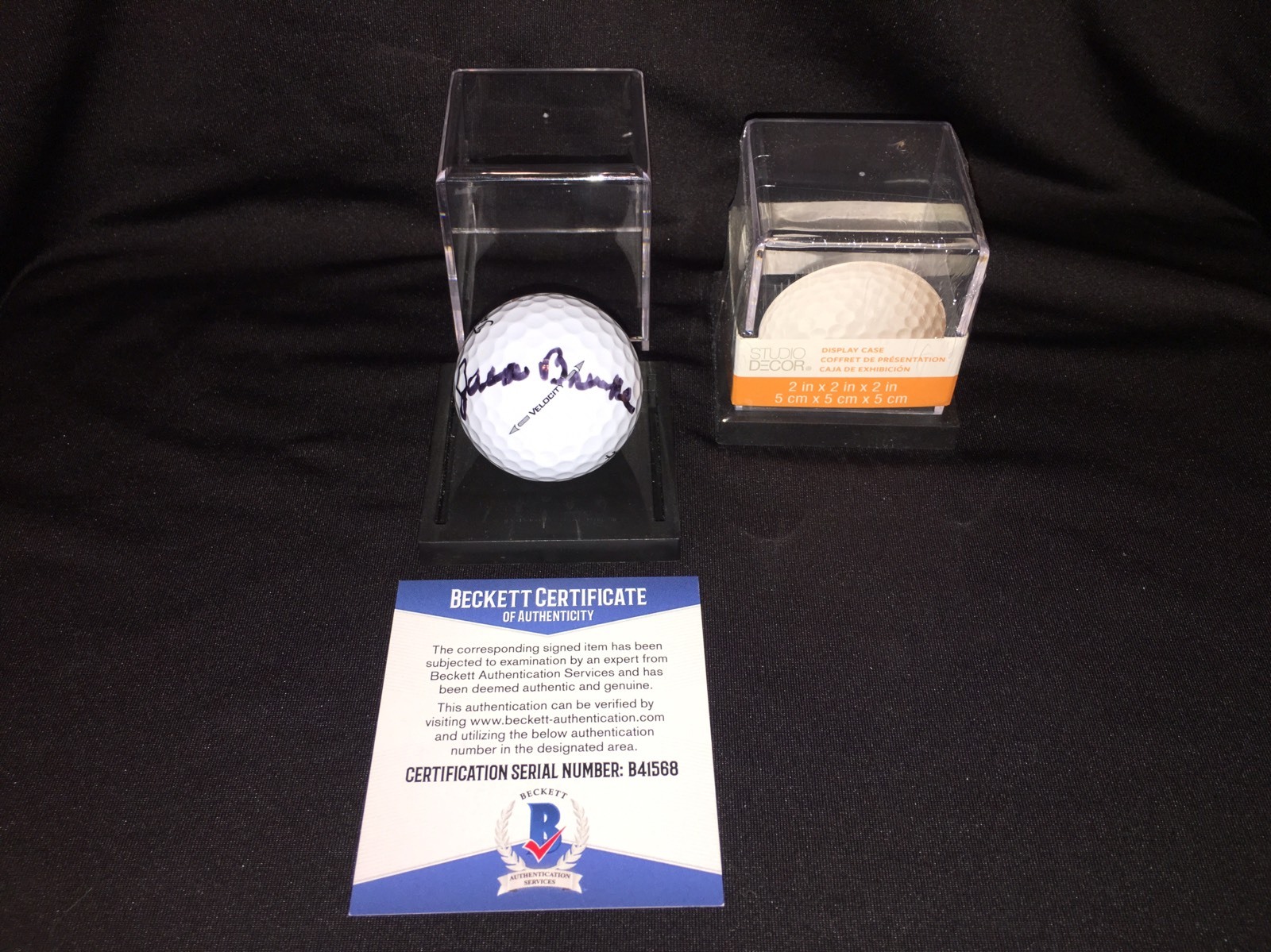 Jack Burke Signed Official Masters Golf Ball 56 Champ Beckett Auth BAS