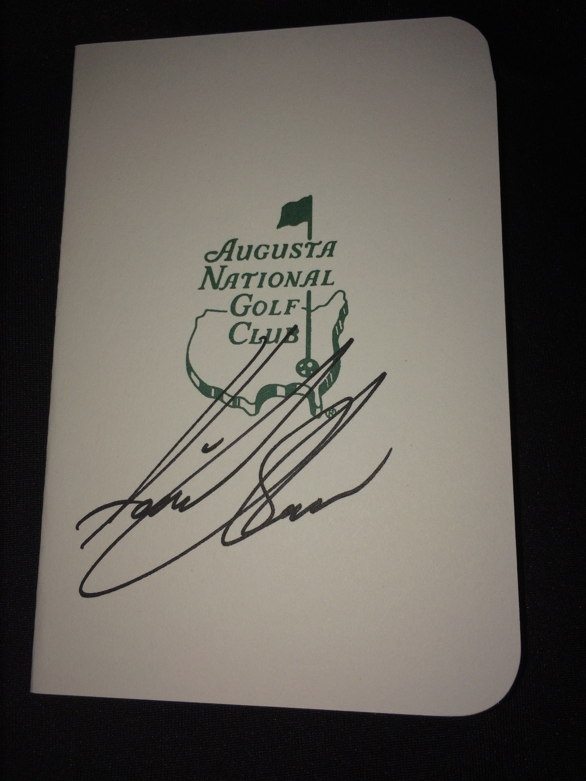Henrik Stenson Signed/Auto Official Masters Scorecard Future Champion COA