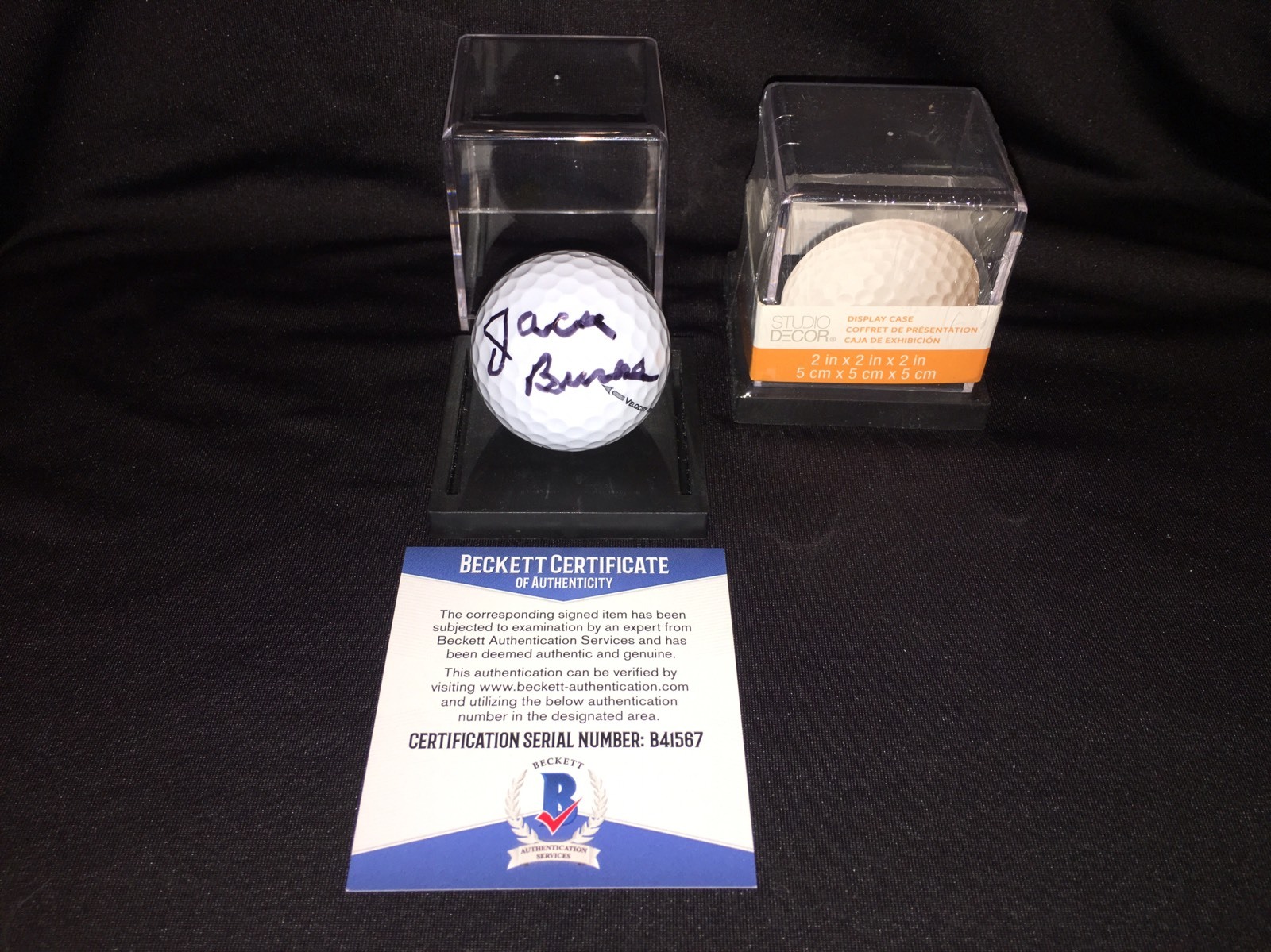 Jack Burke Signed Official Masters Golf Ball 56 Champ Beckett Auth BAS #2