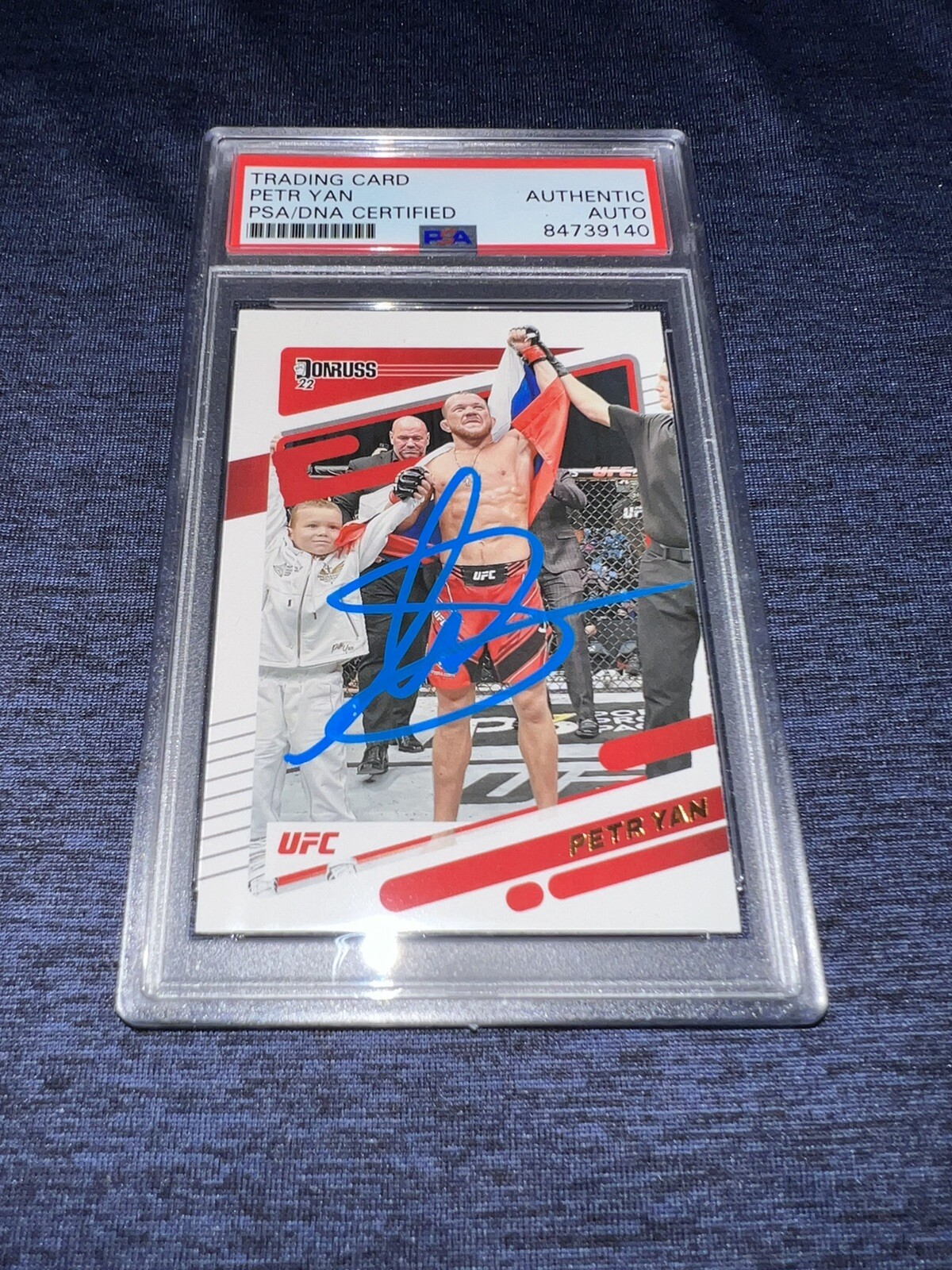 Petr Yan Signed 2022 Panini Donruss UFC Trading Card Legend Champ PSA/DNA