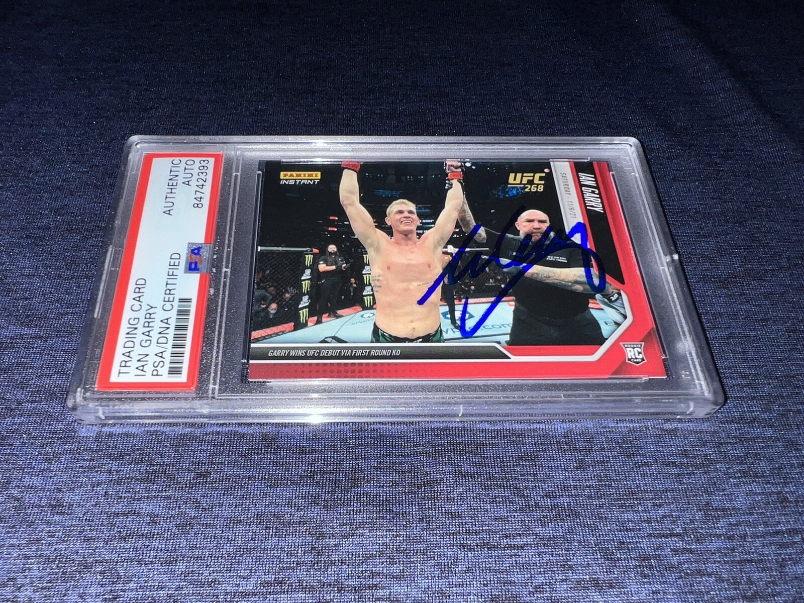 Ian Garry Signed 2021 Panini Instant UFC Trading Card Rookie 11/6/21 PSA/DNA #6
