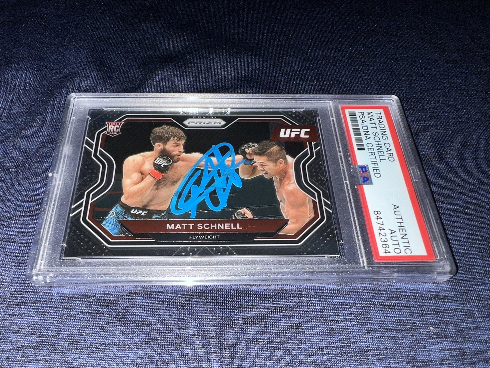 Matt Schnell Signed 2022 Panini Prizm UFC Trading Card “Danger” PSA/DNA