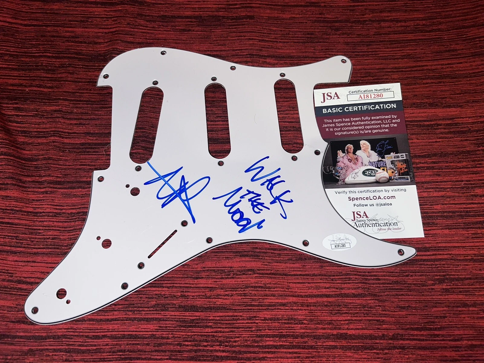 Nicholas Petricca Signed Stratocaster Pickguard Walk The Noon Lead JSA Auth