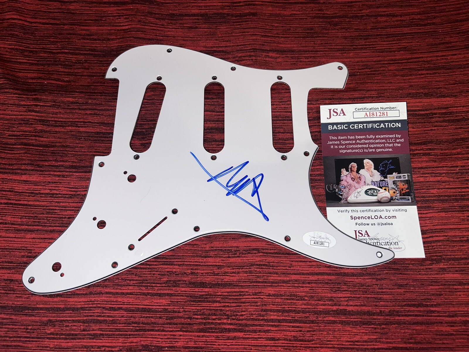 Nicholas Petricca Signed Stratocaster Pickguard Walk The Noon Lead JSA Auth #2