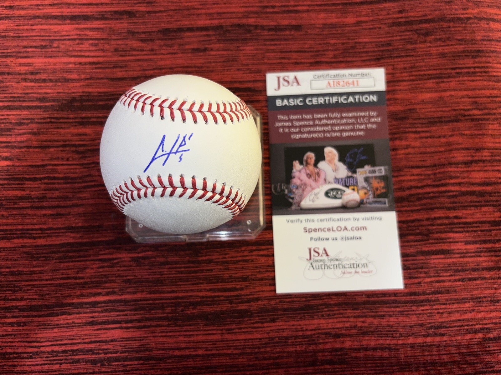 Oscar Colas Signed Official Major League Baseball Chicago White Sox JSA #2