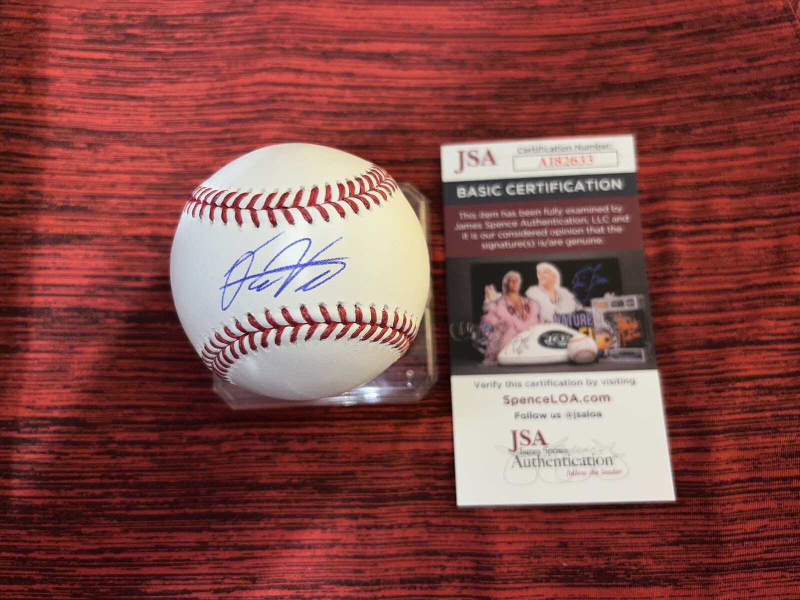 David Villar Signed Official Major League Baseball San Francisco Giants JSA #2