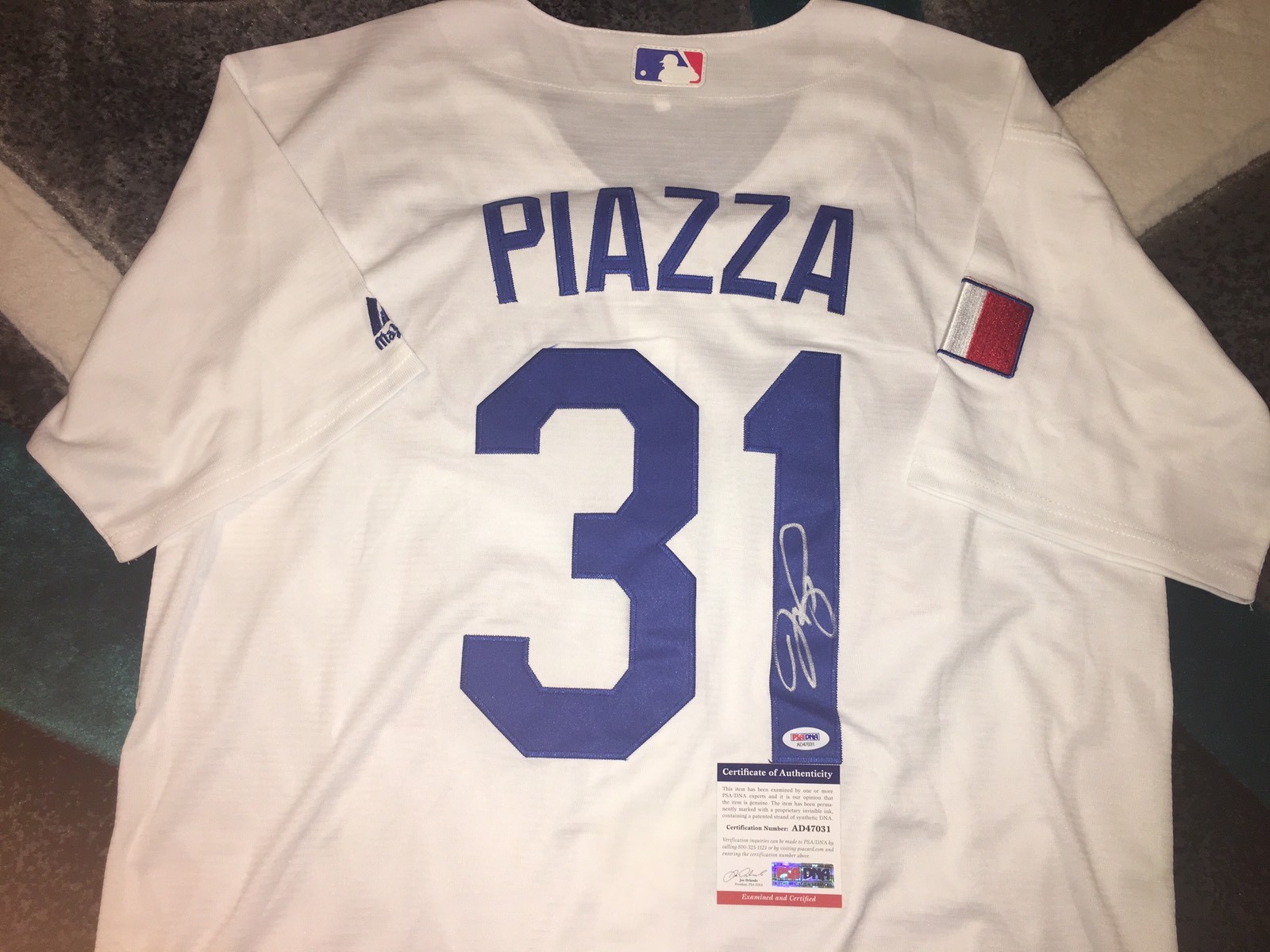 Mike Piazza Signed World Baseball Classic Jersey Team Italy New York Mets PSA