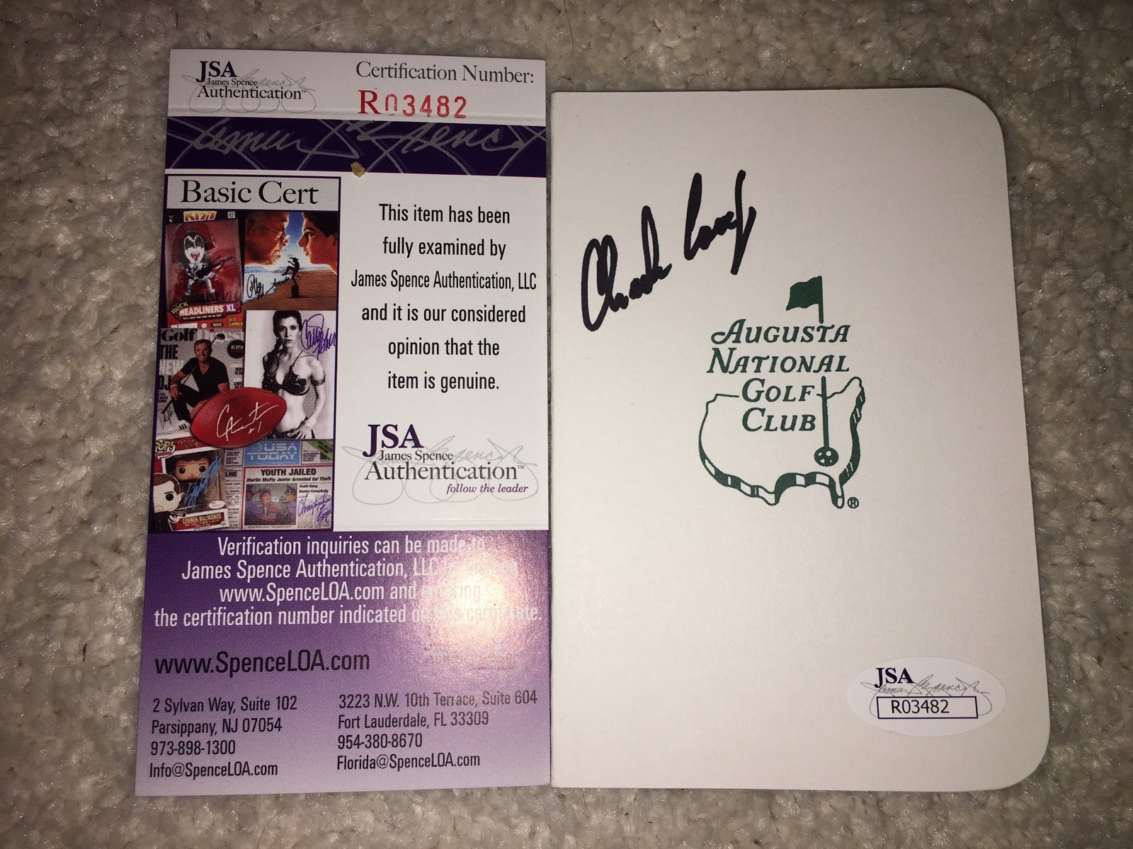 Charles Coody Signed/Auto Official Masters Scorecard 1971 Champion JSA #2