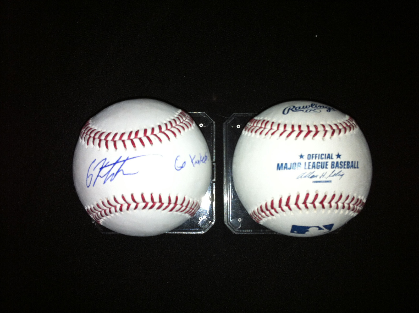 Gosuke Katoh Signed Auographed Official Baseball New York Yankees 2013 DP Proof