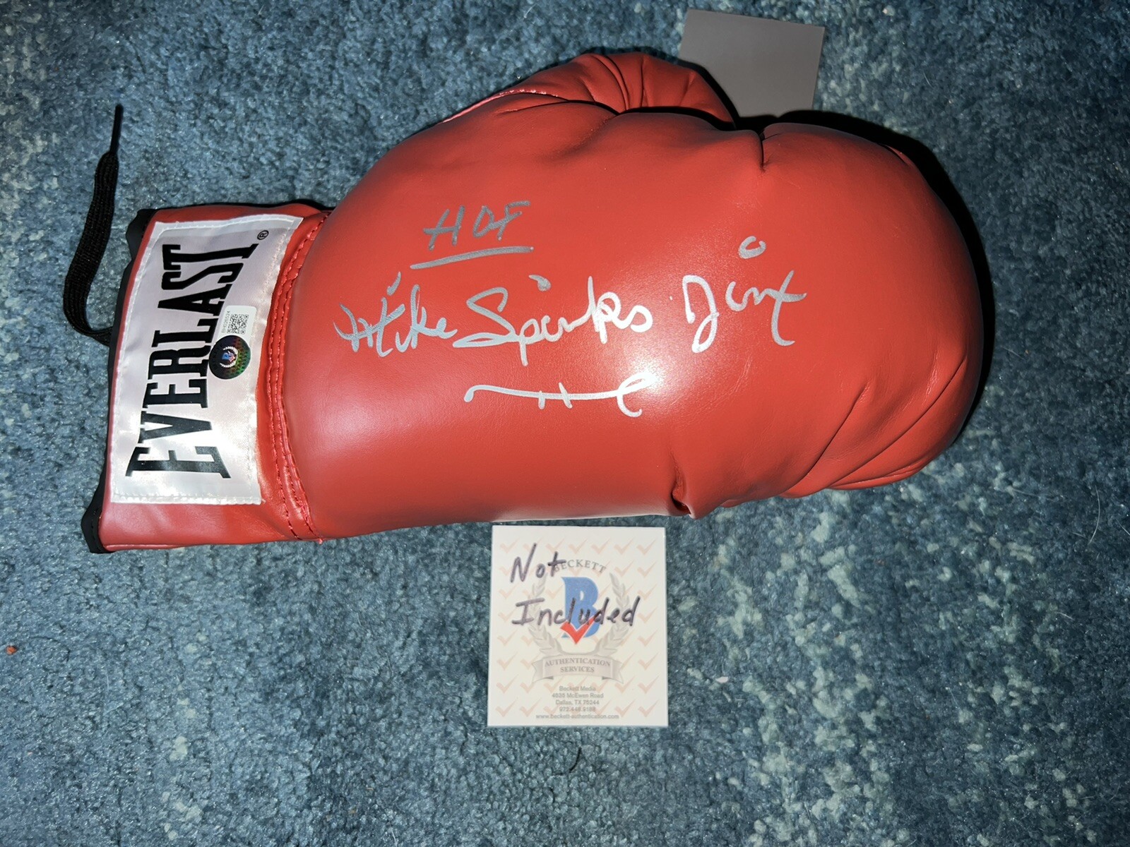 Michael Spinks Signed Everlast Boxing Glove Champ Hall Of Fame Beckett