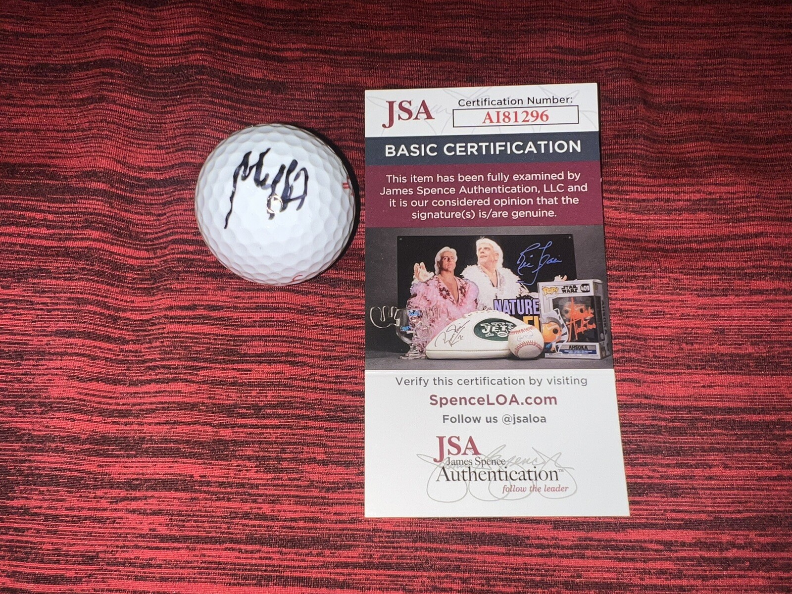 Max Homa Signed Official Titleist Golf Ball PGA Champion JSA Cert #5