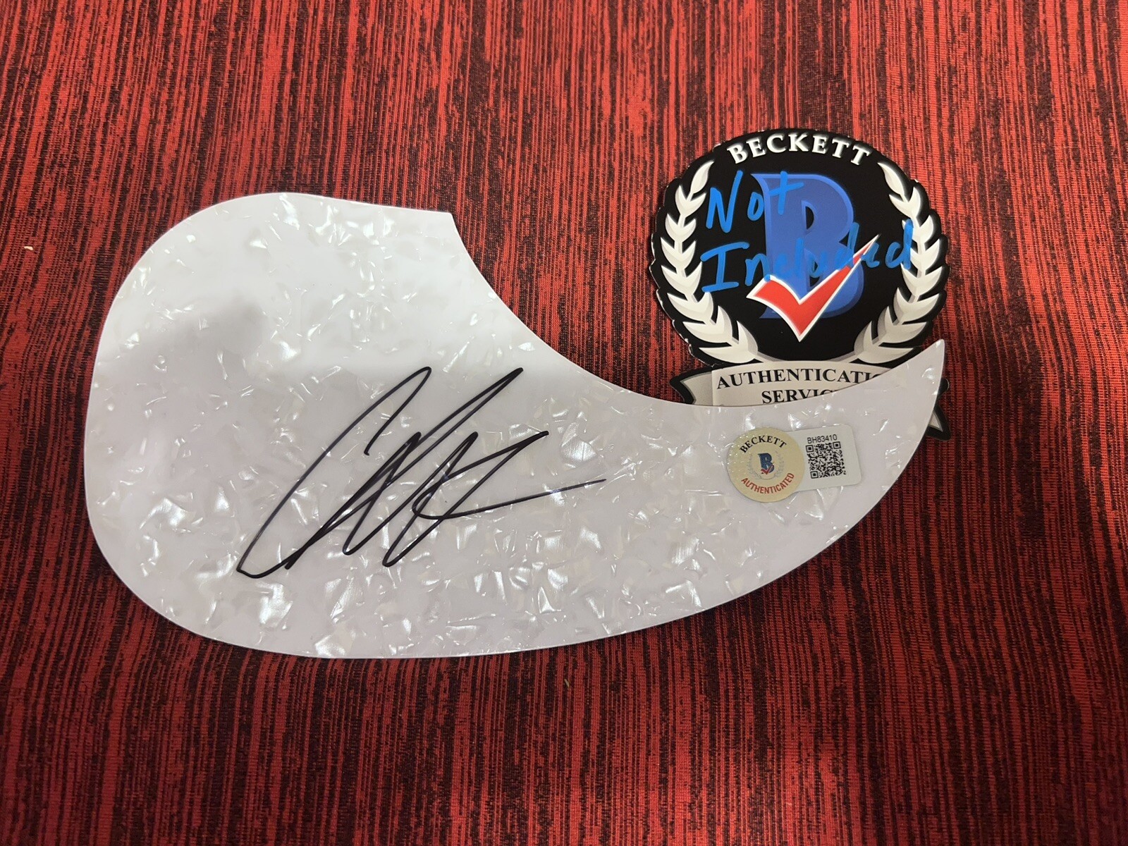 Chris Lane Signed Acoustic Pickguard Country Music Superstar Beckett #7