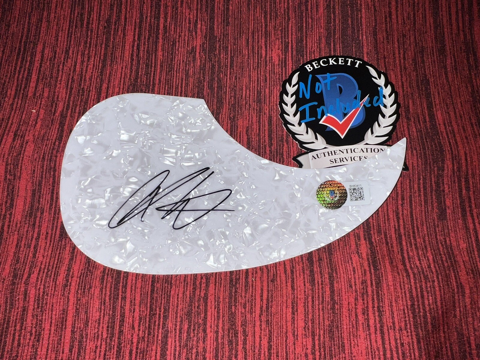 Chris Lane Signed Acoustic Pickguard Country Music Superstar Beckett #8