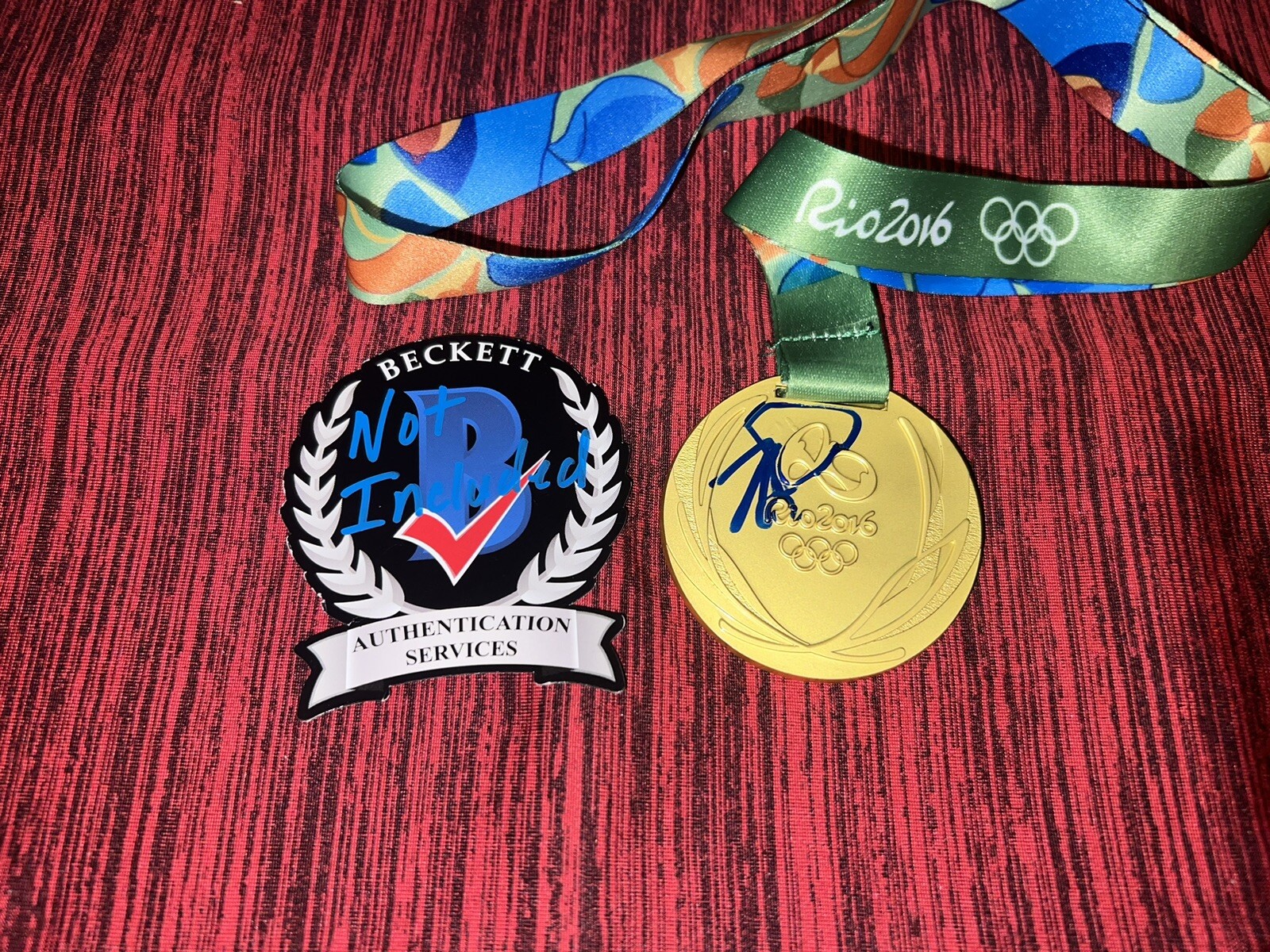 Monica Puig Signed 2016 Rio Olympics Replica Gold Medal Tennis Star Beckett #2