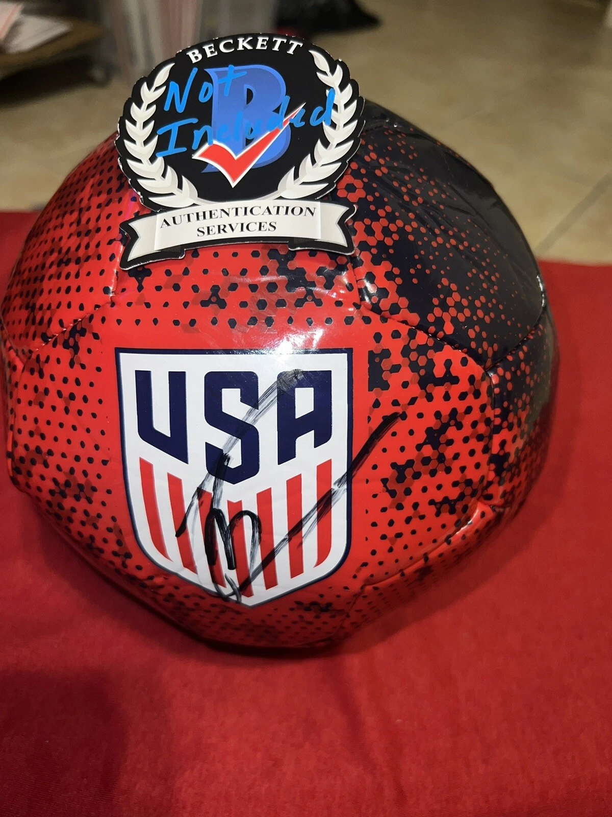 Christian Pulisic Signed Official Team USA Soccer Ball Chelsea FC Beckett #3