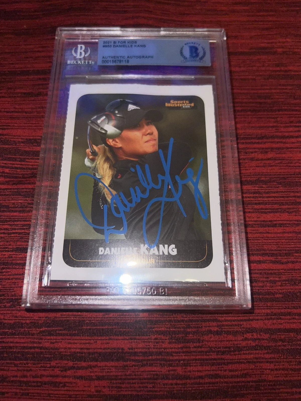 Danielle Kang Signed 2021 Sports Illustrated For Kids Trading Card Beckett