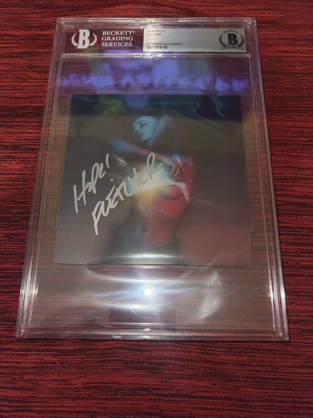 Fletcher Signed Girl Of My Dreams CD Booklet Slabbed Cari Fletcher Beckett #2