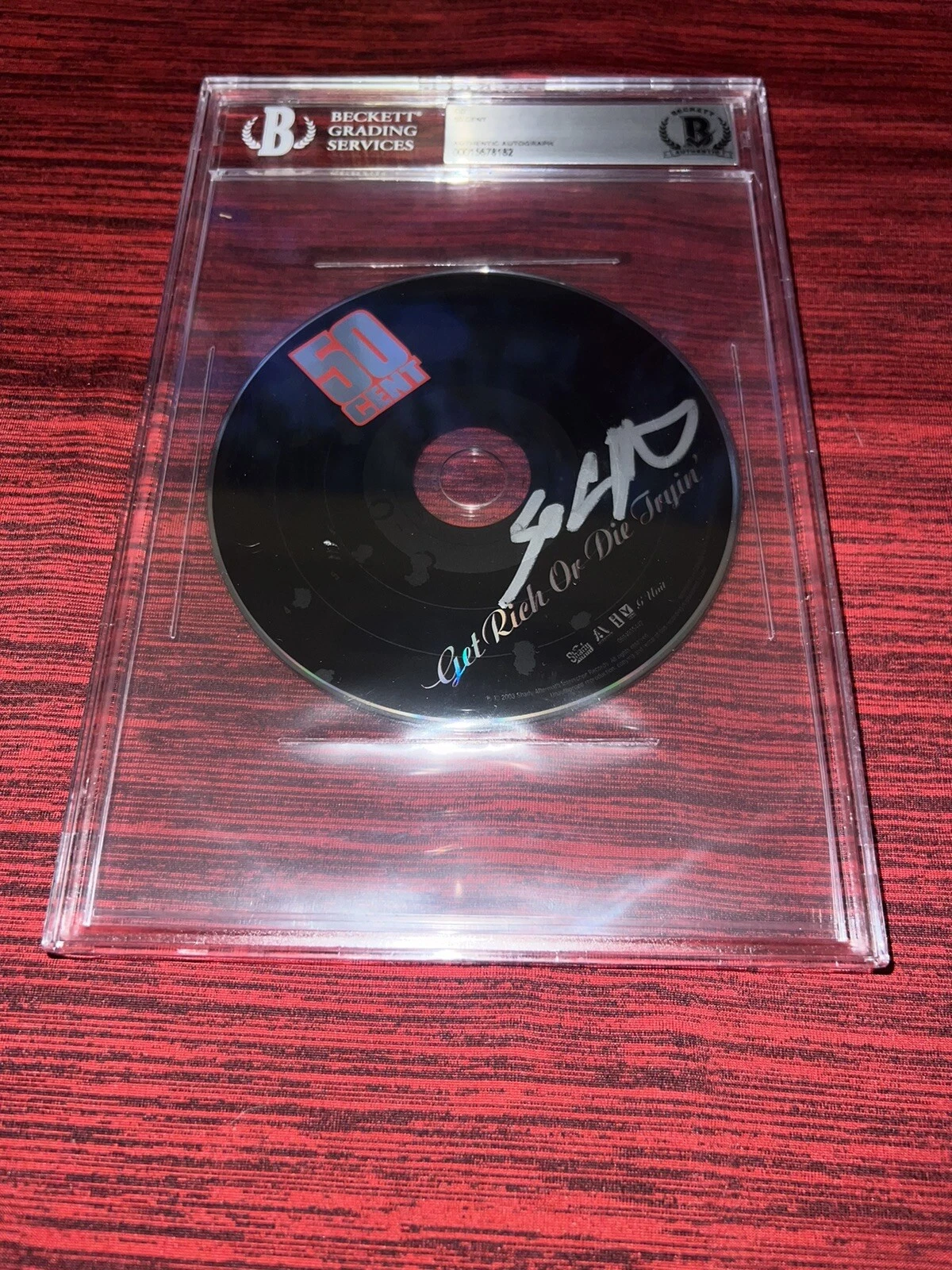 50 Cent Signed “Get Rich or Die Tryin” CD Hip Hop Legend Beckett